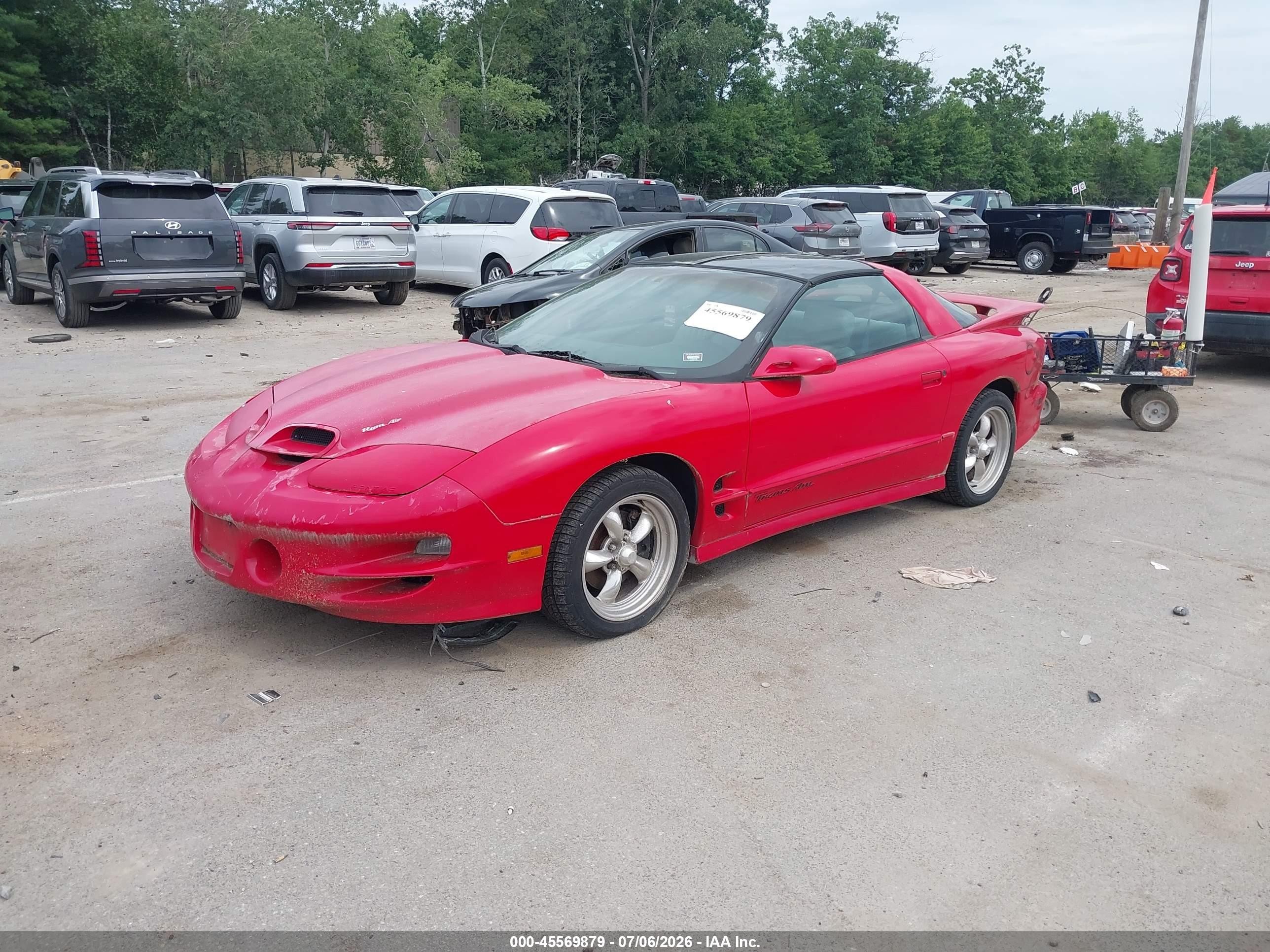 1998 Pontiac Firebird Trans Am Red vin: 2G2FV22G7W2216876