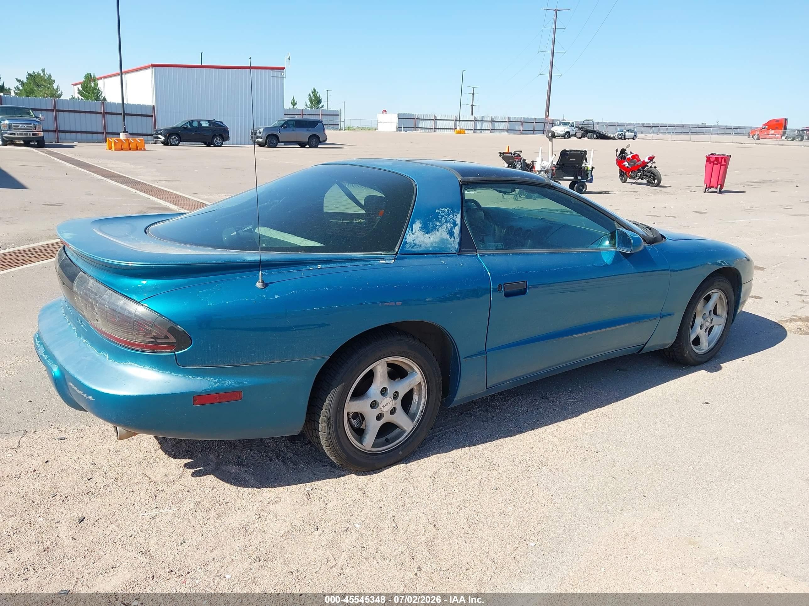 1996 Pontiac Firebird Formula/trans Am Light Blue vin: 2G2FV22P2T2213122