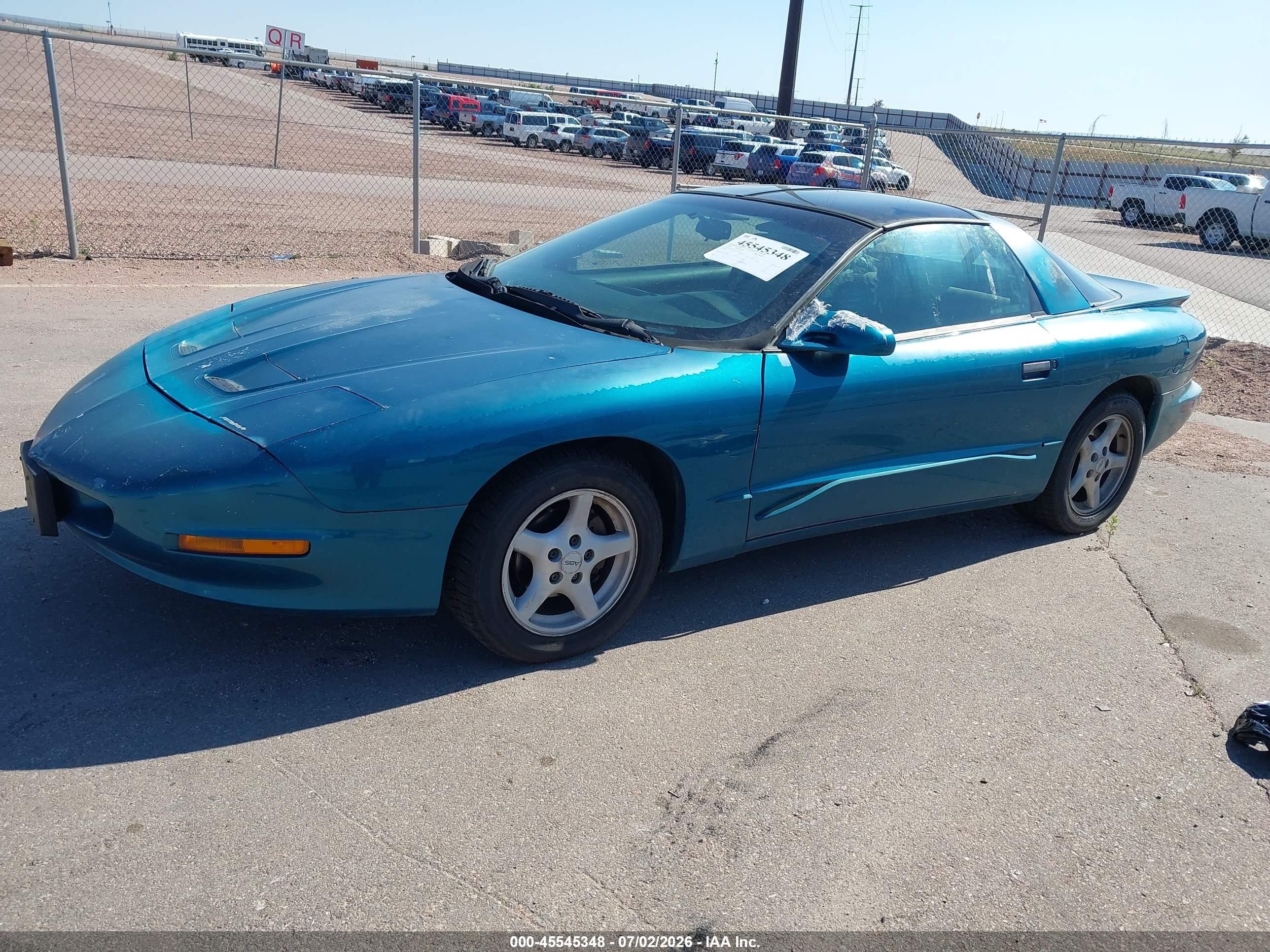1996 Pontiac Firebird Formula/trans Am Light Blue vin: 2G2FV22P2T2213122