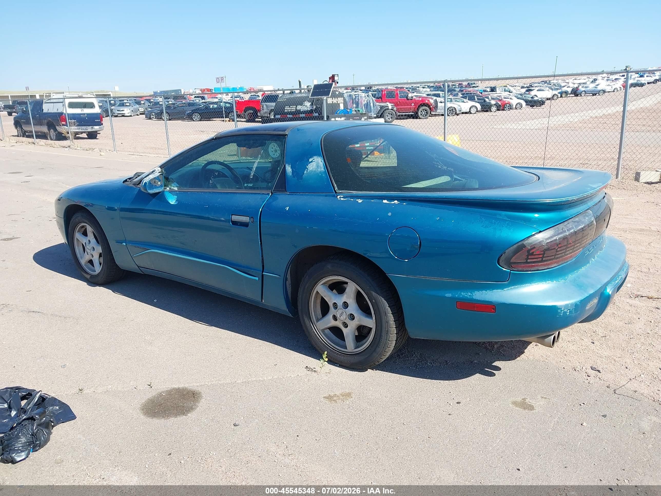1996 Pontiac Firebird Formula/trans Am Light Blue vin: 2G2FV22P2T2213122