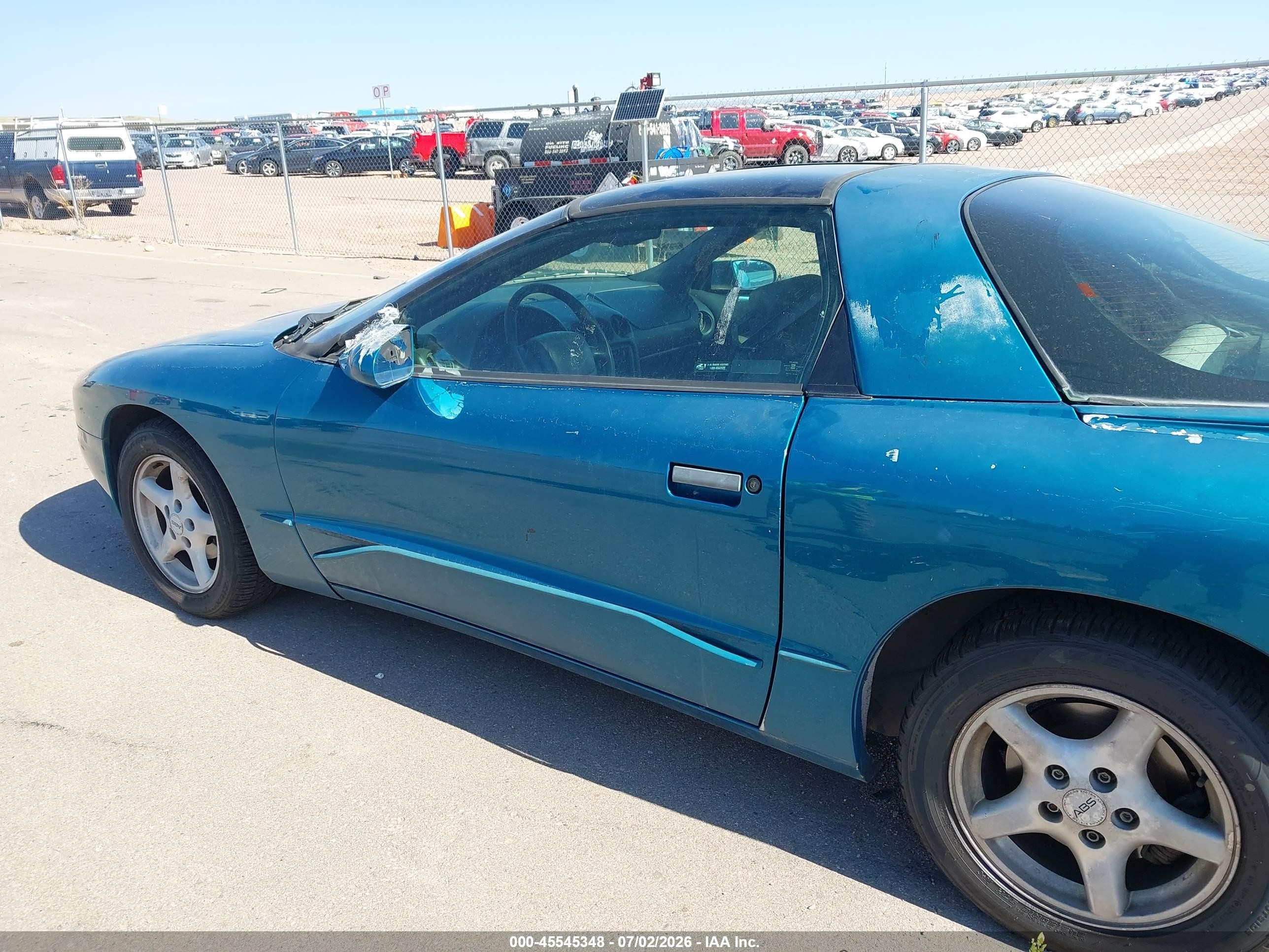 1996 Pontiac Firebird Formula/trans Am Light Blue vin: 2G2FV22P2T2213122
