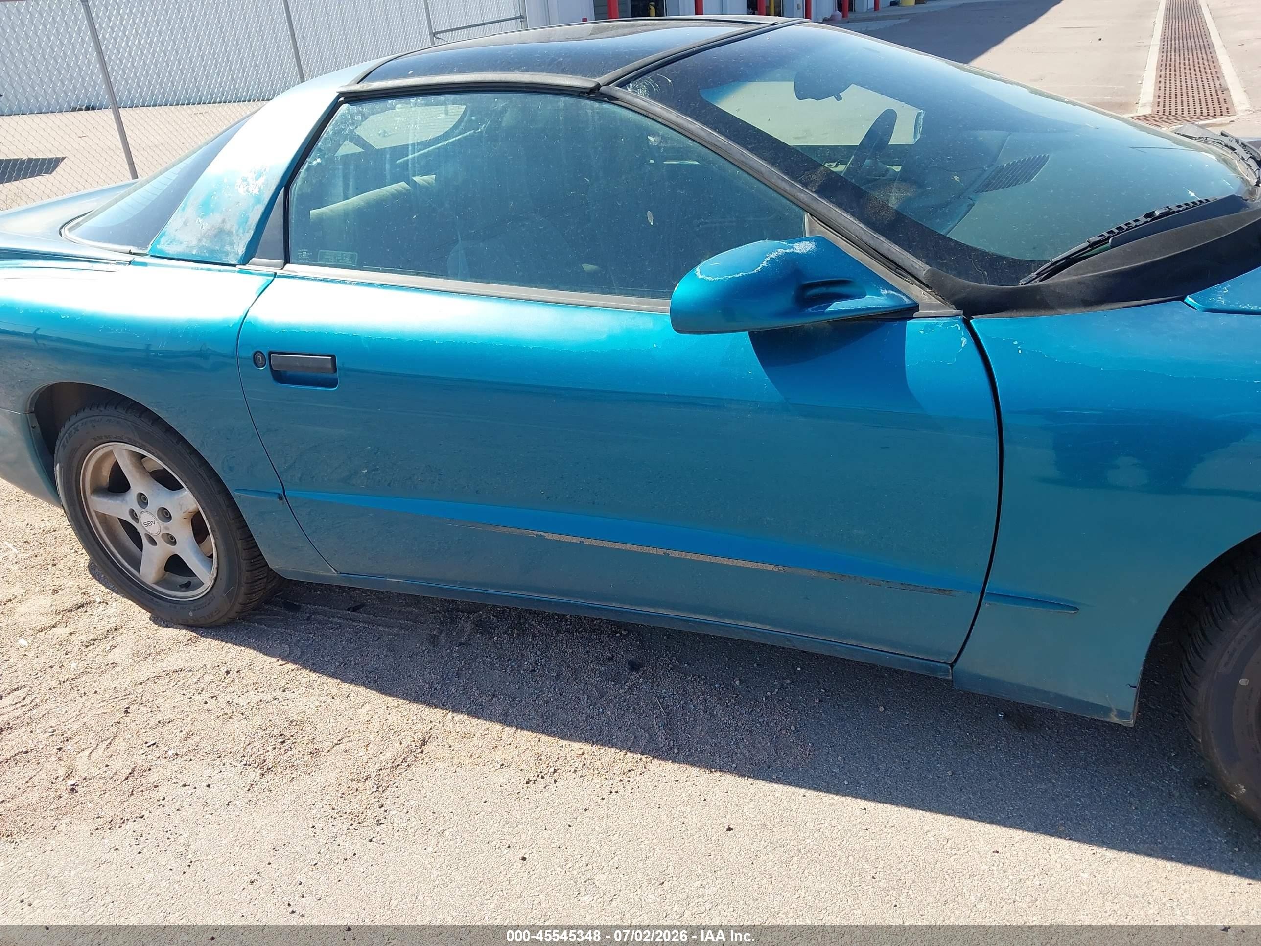 1996 Pontiac Firebird Formula/trans Am Light Blue vin: 2G2FV22P2T2213122