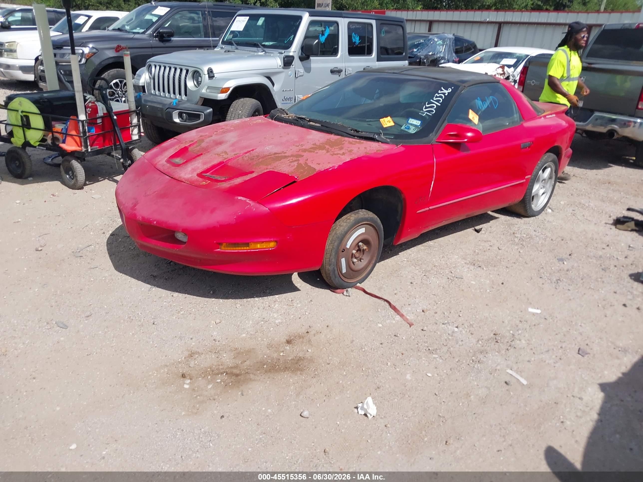 1996 Pontiac Firebird Formula/trans Am Red vin: 2G2FV22P4T2209637