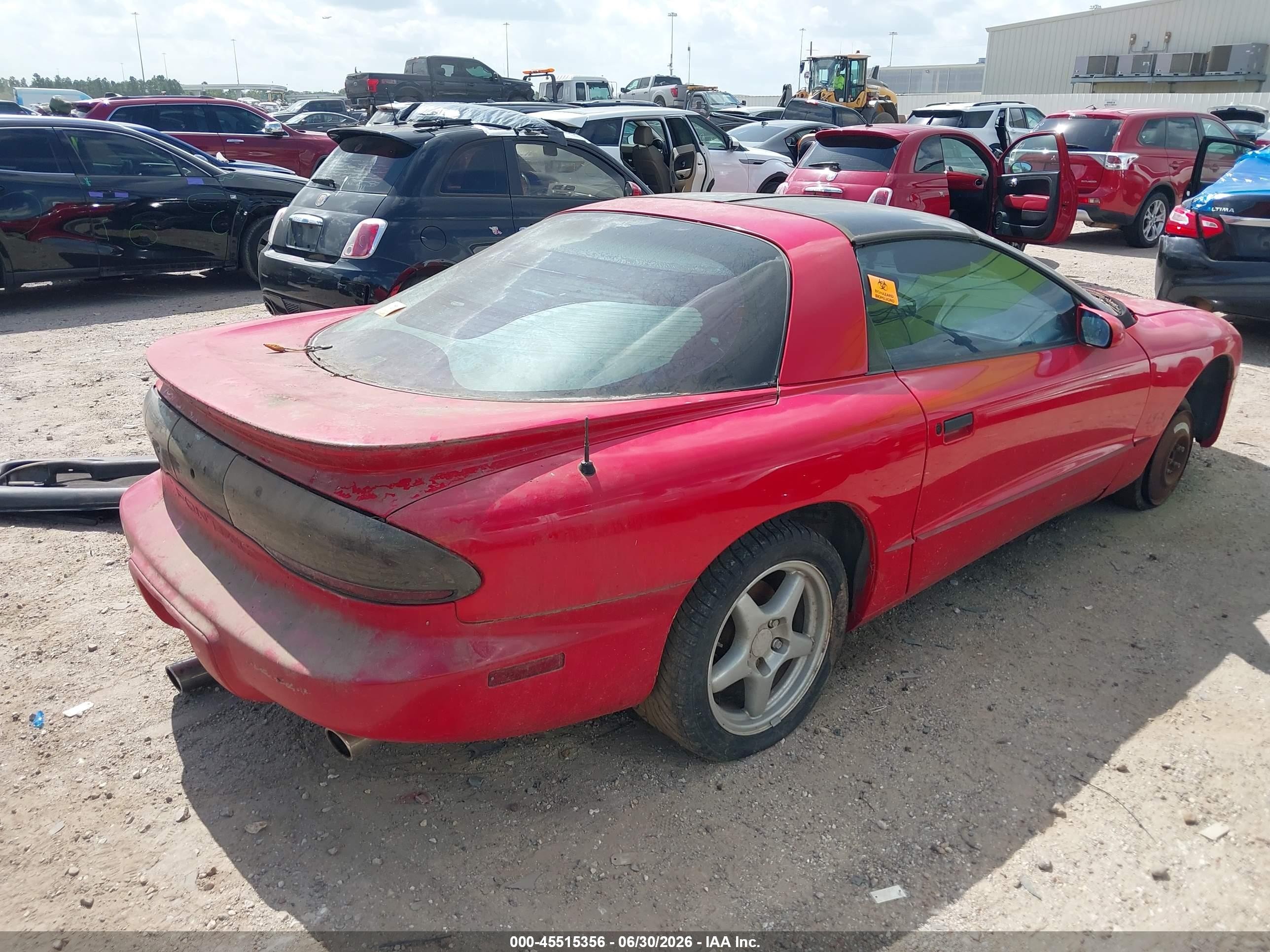 1996 Pontiac Firebird Formula/trans Am Red vin: 2G2FV22P4T2209637