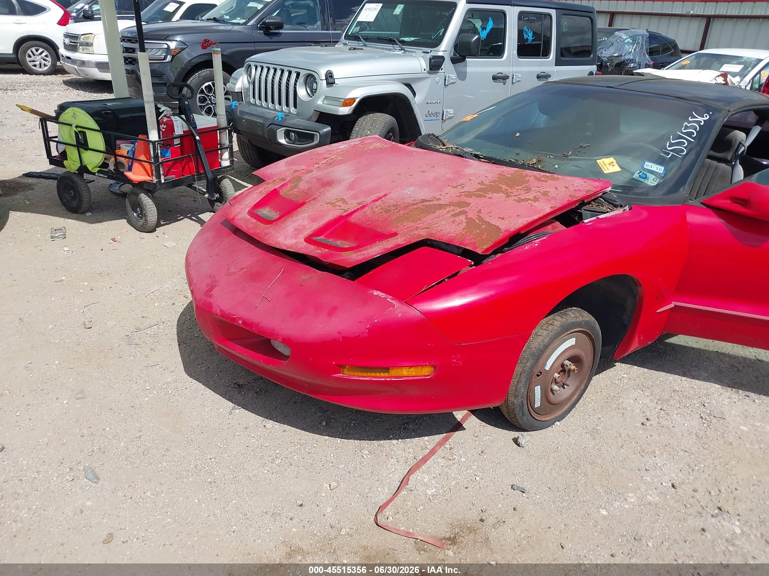 1996 Pontiac Firebird Formula/trans Am Red vin: 2G2FV22P4T2209637