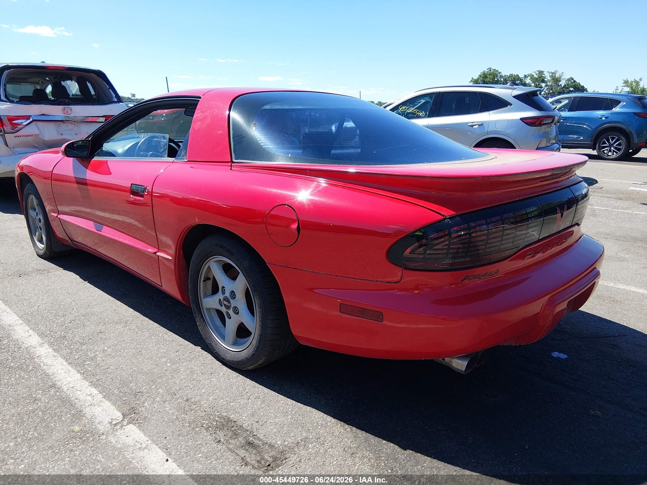 1995 Pontiac Firebird Formula/trans Am Красный vin: 2G2FV22P9S2202181
