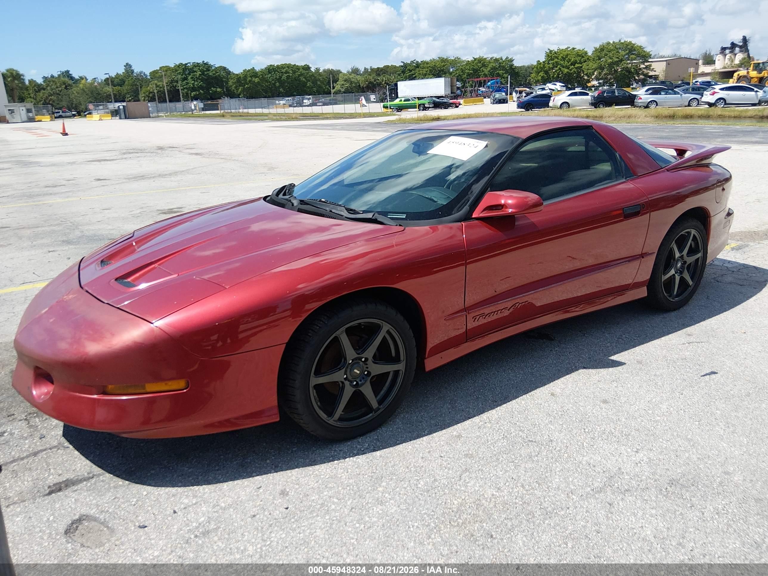 1996 Pontiac Firebird Formula/trans Am Burgundy vin: 2G2FV22PXT2229195