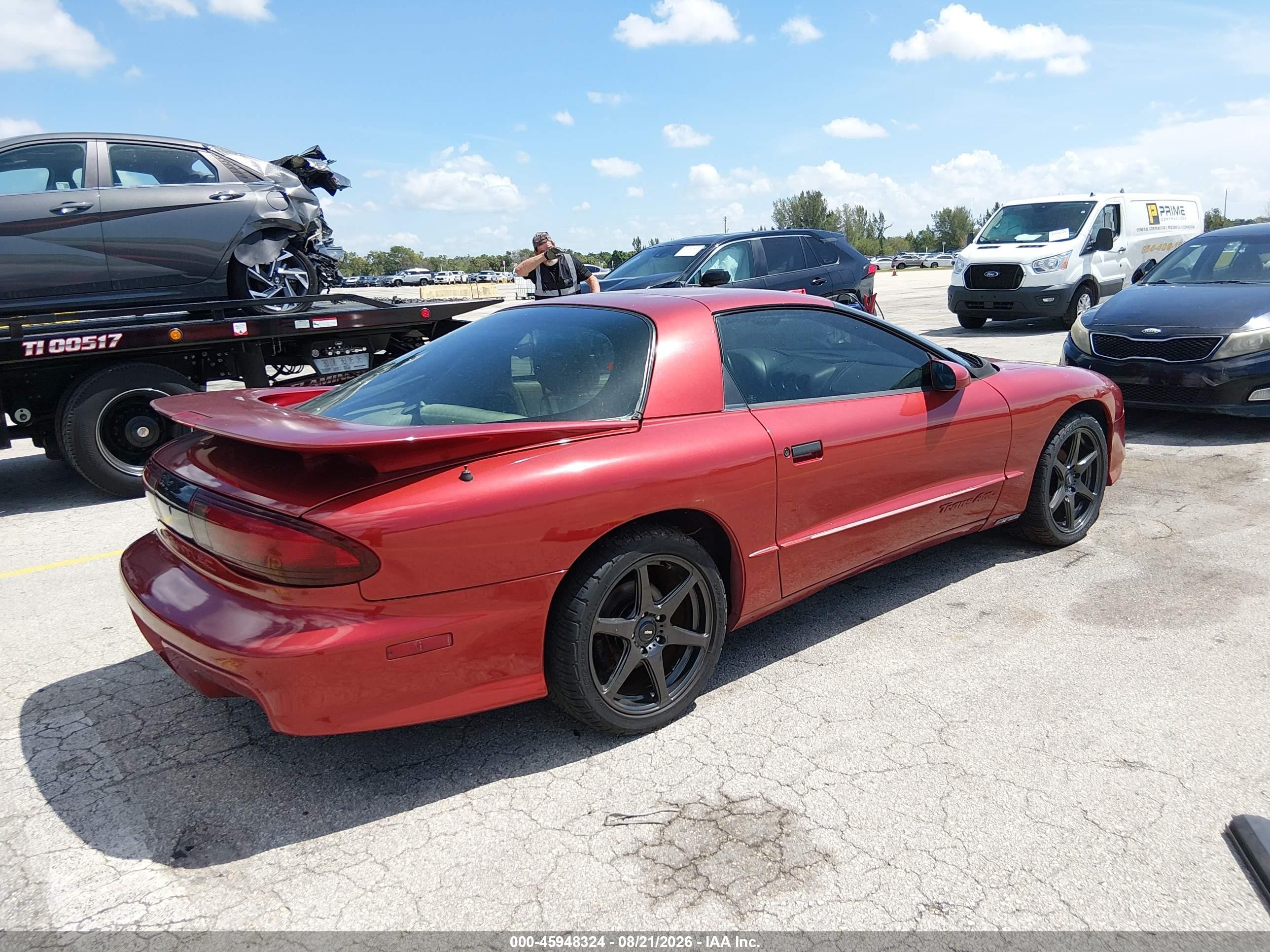 1996 Pontiac Firebird Formula/trans Am Burgundy vin: 2G2FV22PXT2229195