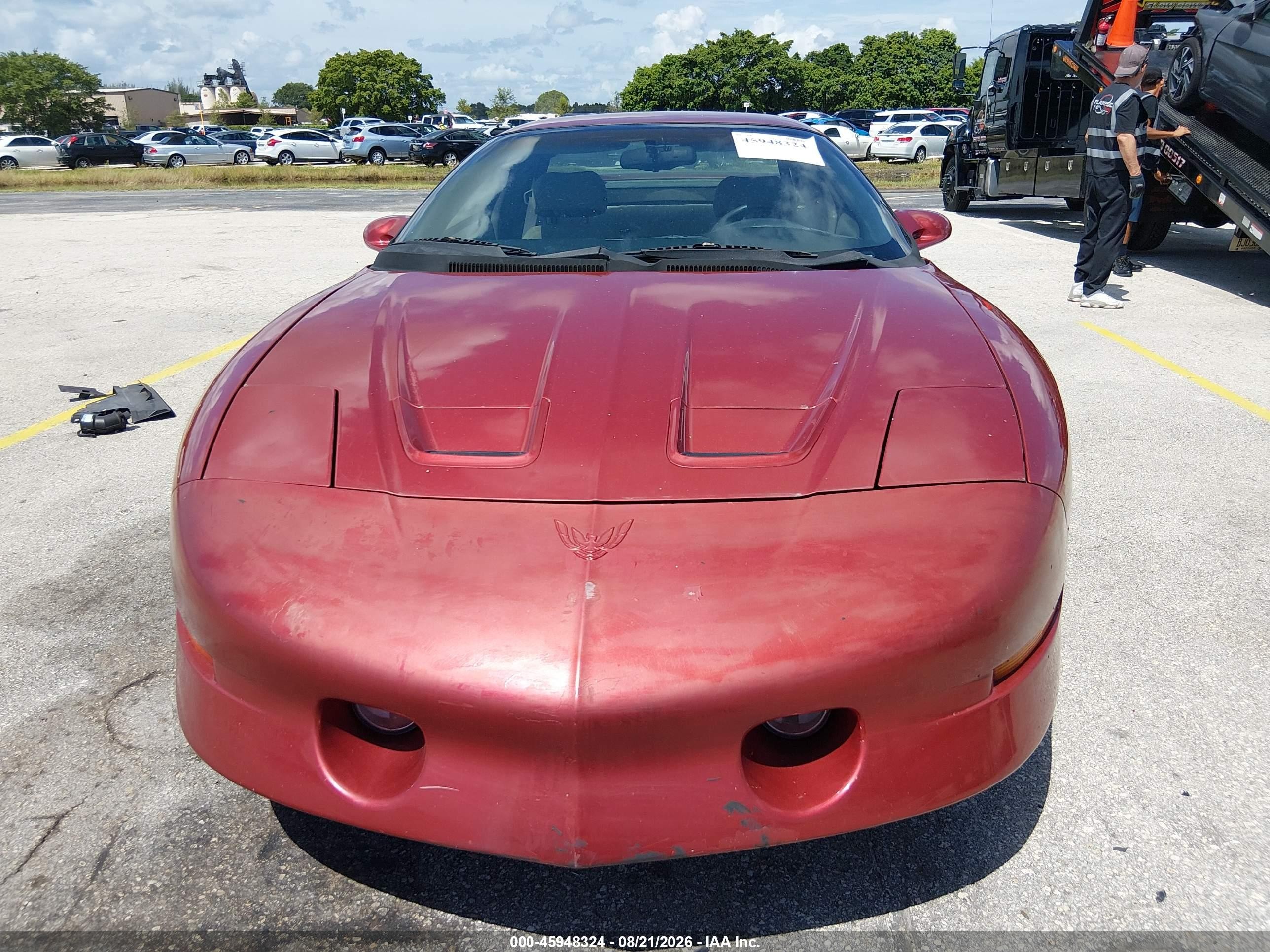 1996 Pontiac Firebird Formula/trans Am Burgundy vin: 2G2FV22PXT2229195