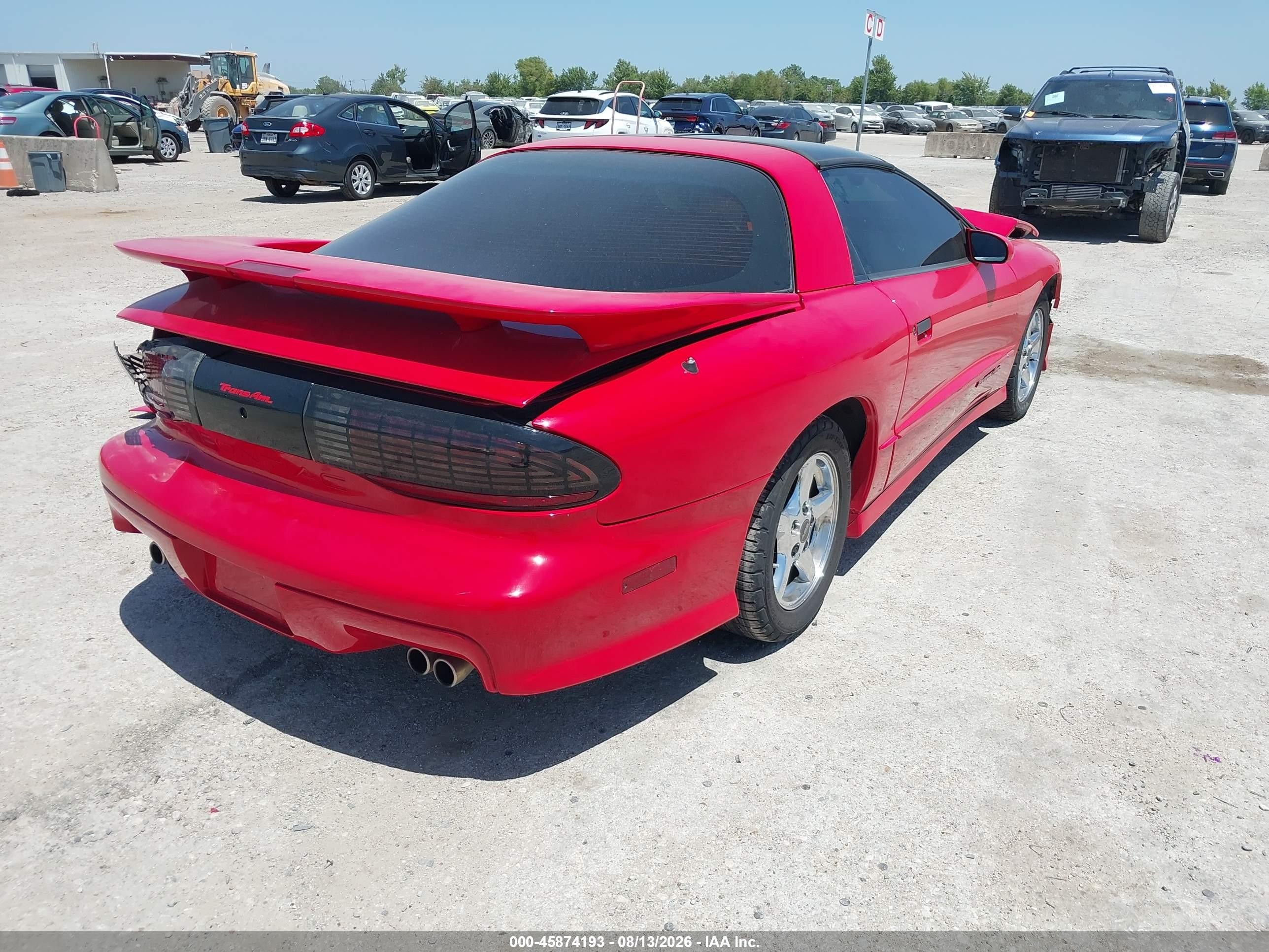 1996 Pontiac Firebird Formula/trans Am Red vin: 2G2FV22PXT2229407