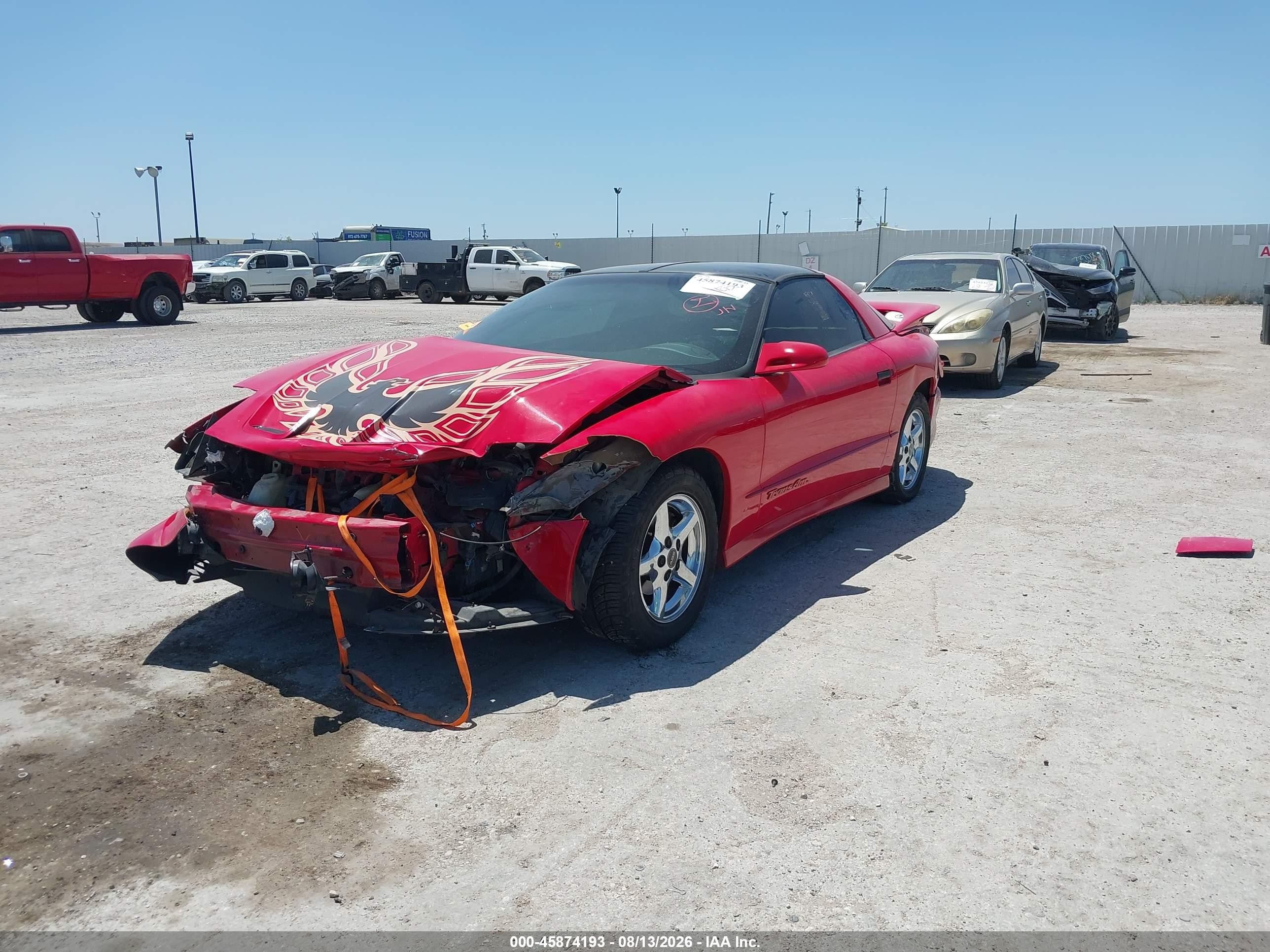 1996 Pontiac Firebird Formula/trans Am Red vin: 2G2FV22PXT2229407