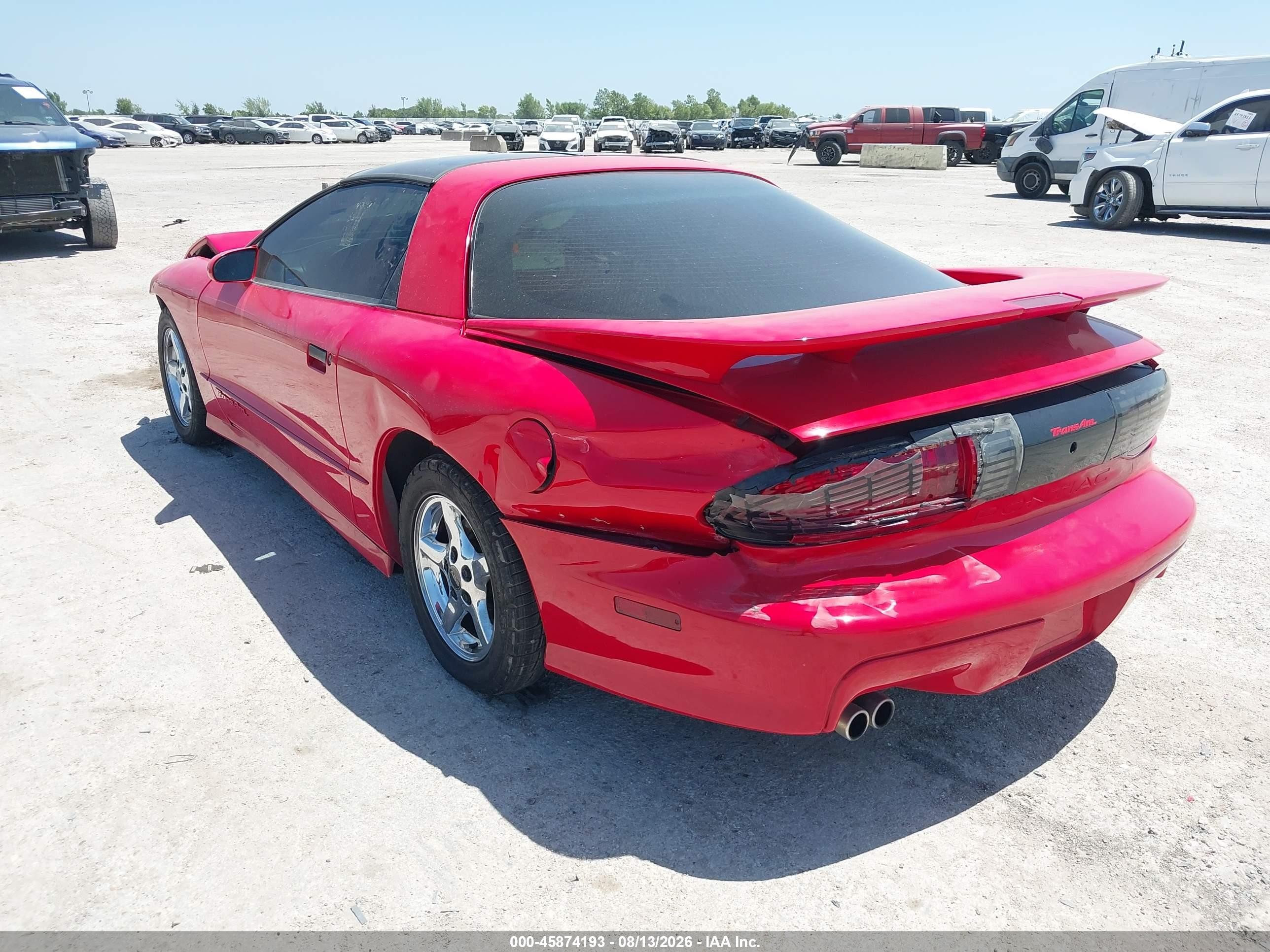 1996 Pontiac Firebird Formula/trans Am Red vin: 2G2FV22PXT2229407