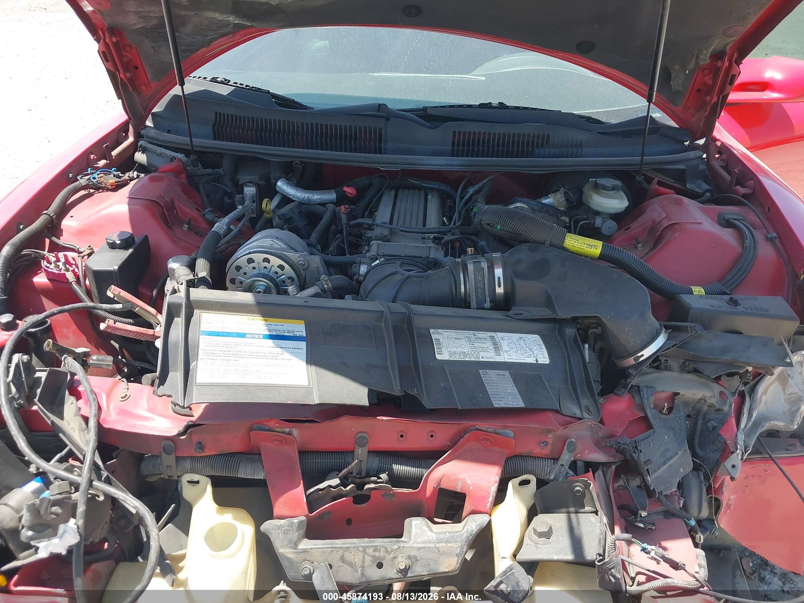 1996 Pontiac Firebird Formula/trans Am Red vin: 2G2FV22PXT2229407