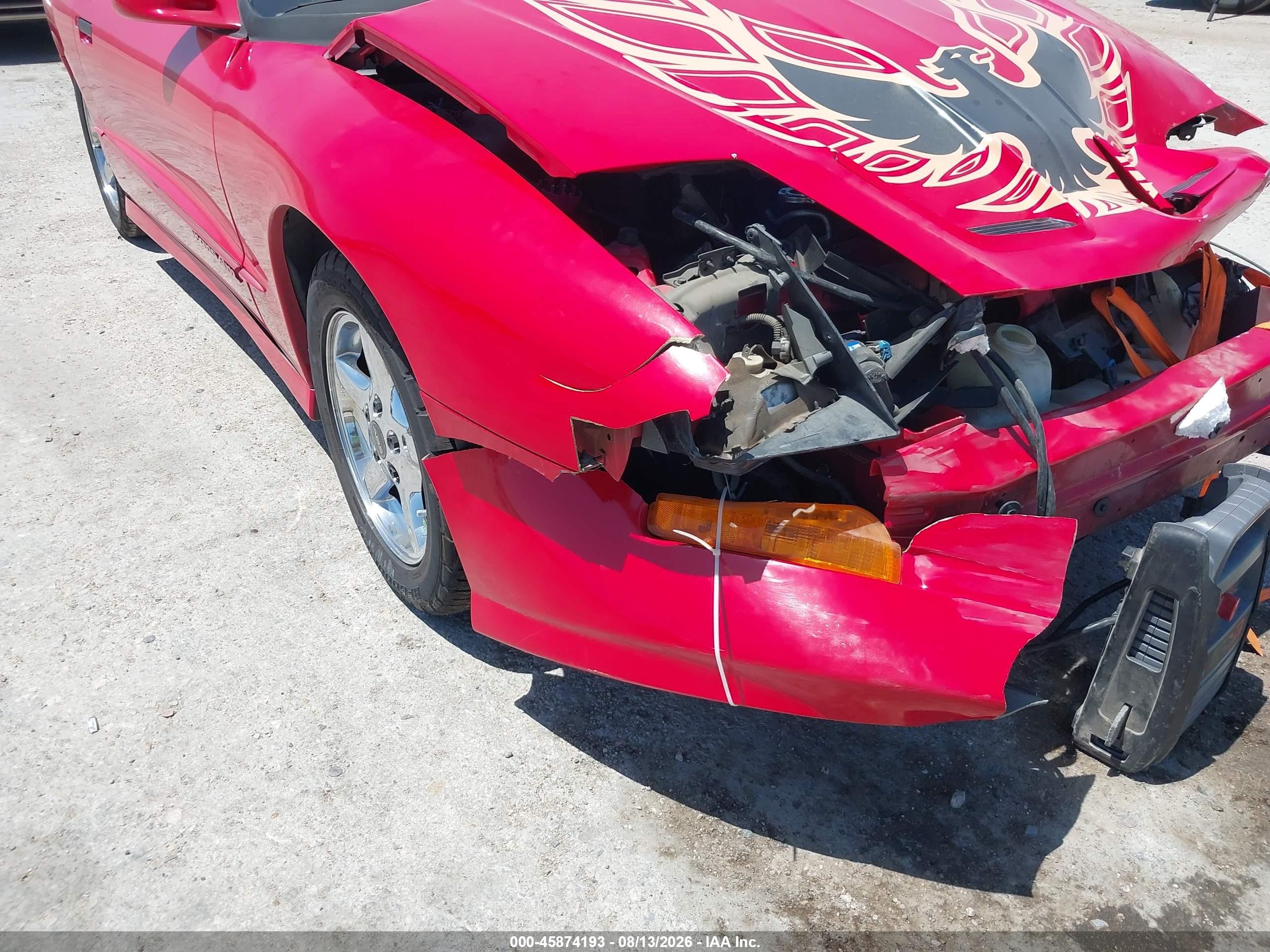 1996 Pontiac Firebird Formula/trans Am Red vin: 2G2FV22PXT2229407