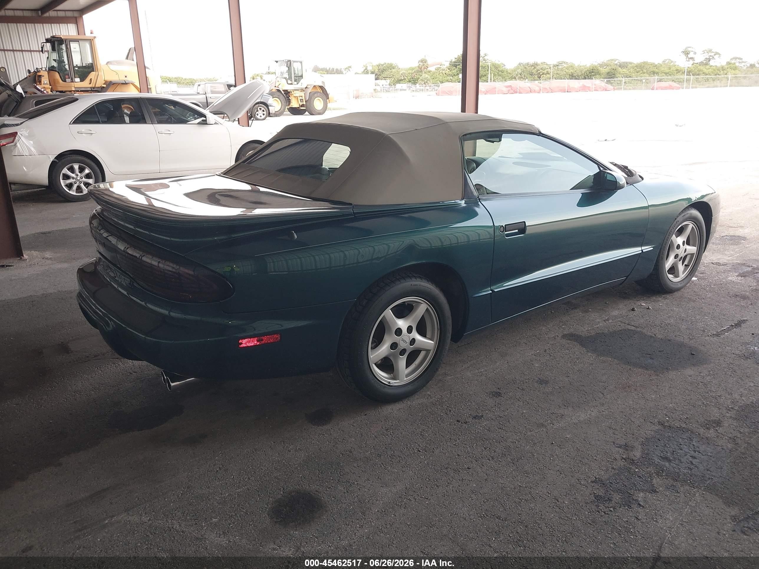 1997 Pontiac Firebird Formula Green vin: 2G2FV32P8V2222965