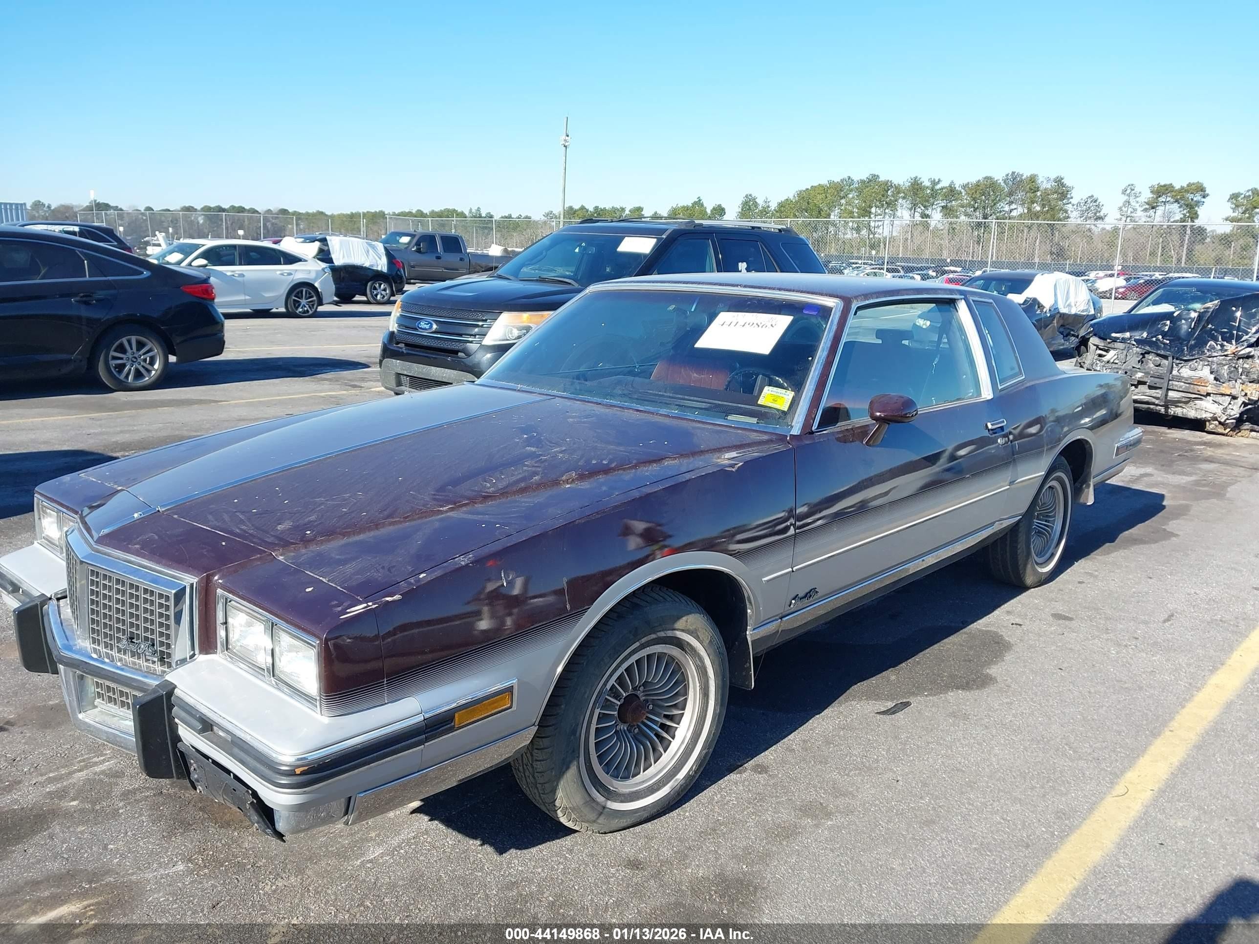 1987 Pontiac Grand Prix   Brown vin: 2G2GJ11H7H2212611