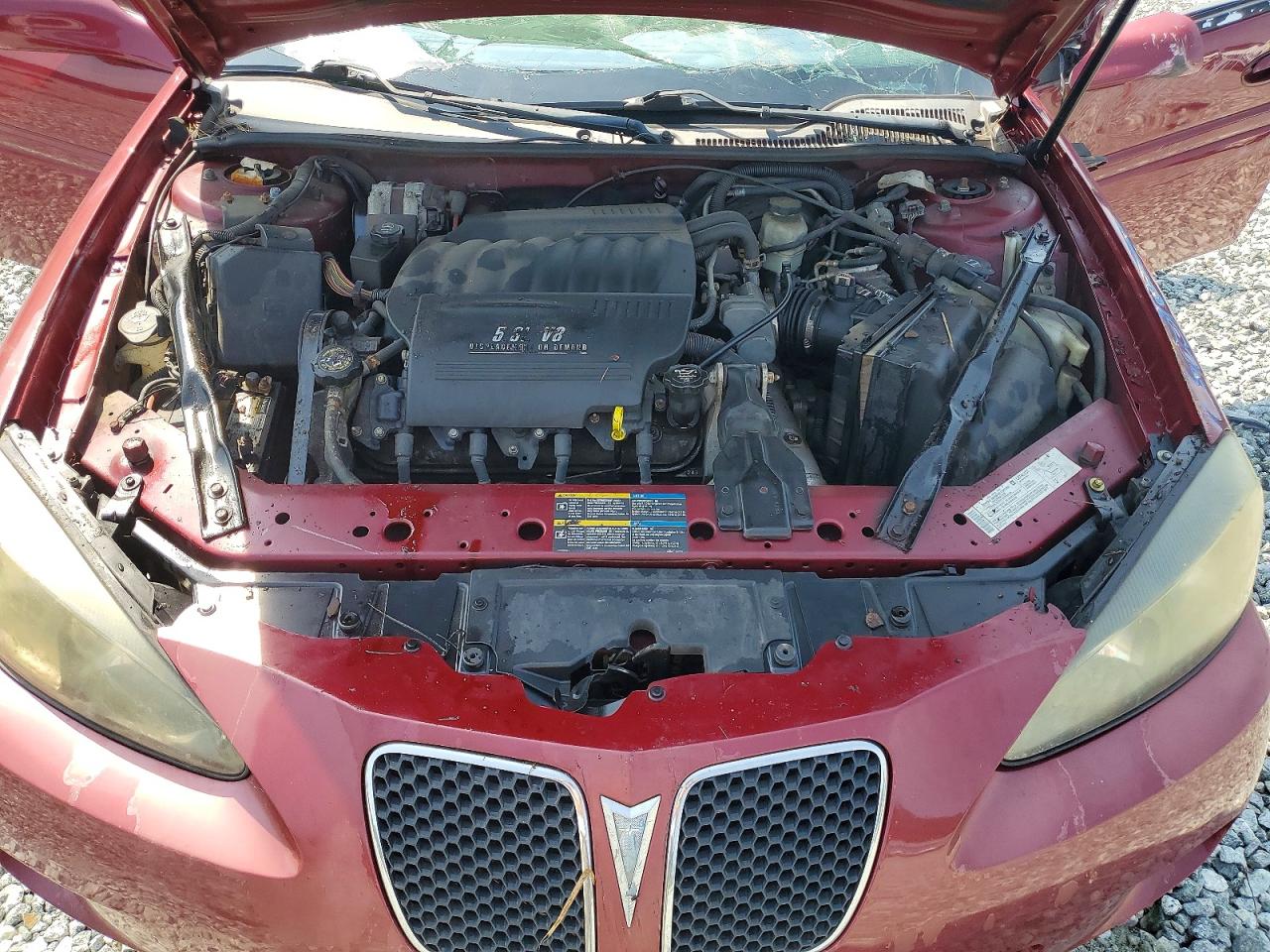 2005 Pontiac Grand Prix Gxp Burgundy vin: 2G2WC54C751324212