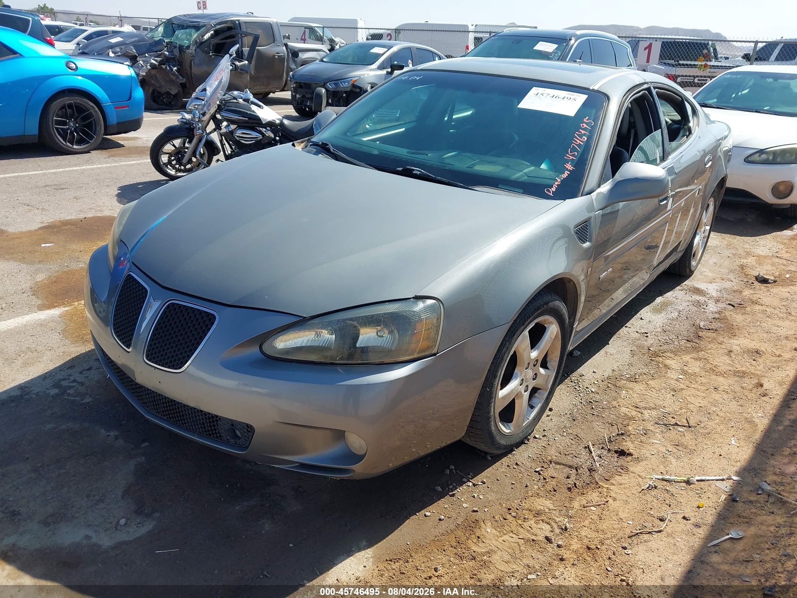 2008 Pontiac Grand Prix Gxp Gray vin: 2G2WC55C081122394