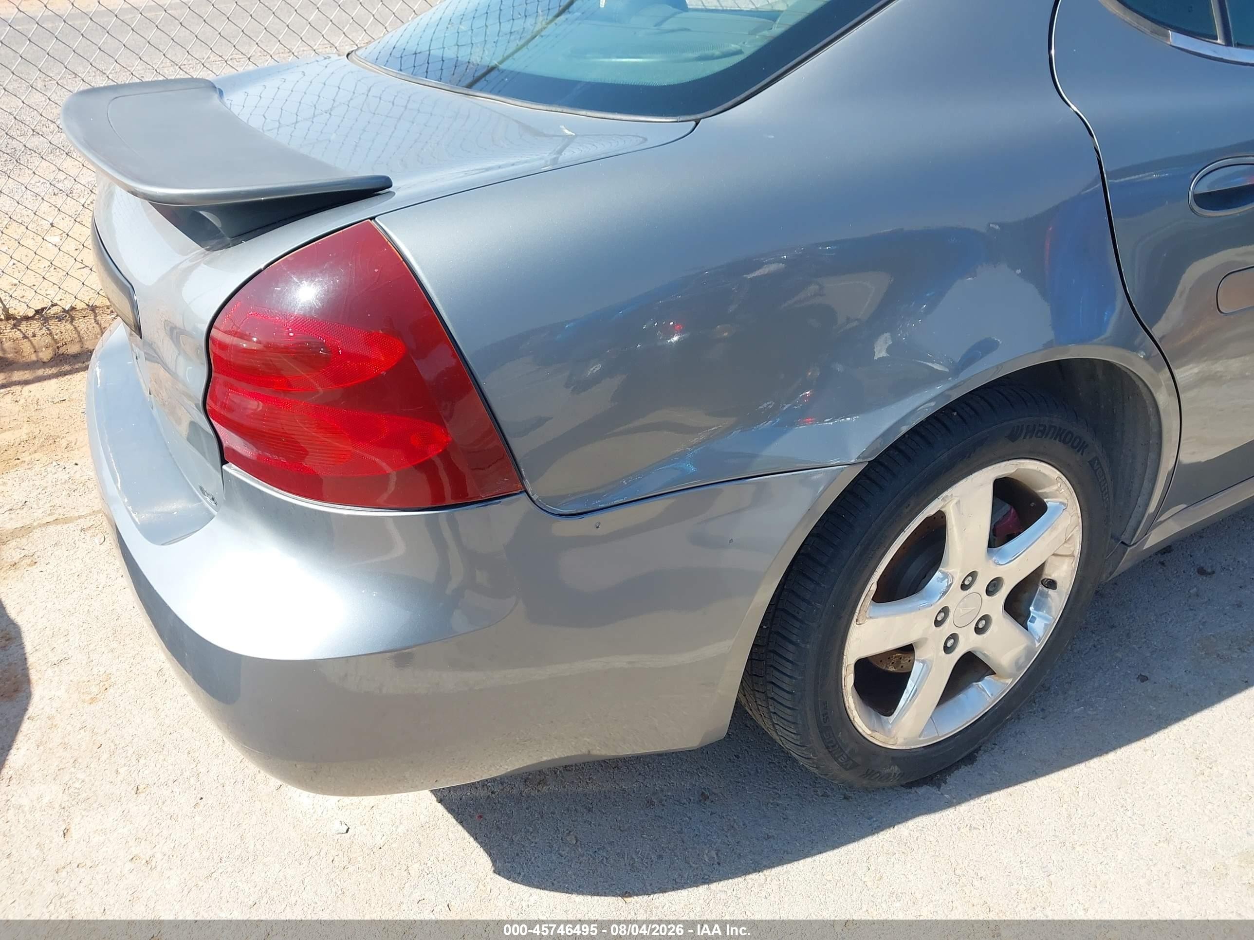 2008 Pontiac Grand Prix Gxp Gray vin: 2G2WC55C081122394