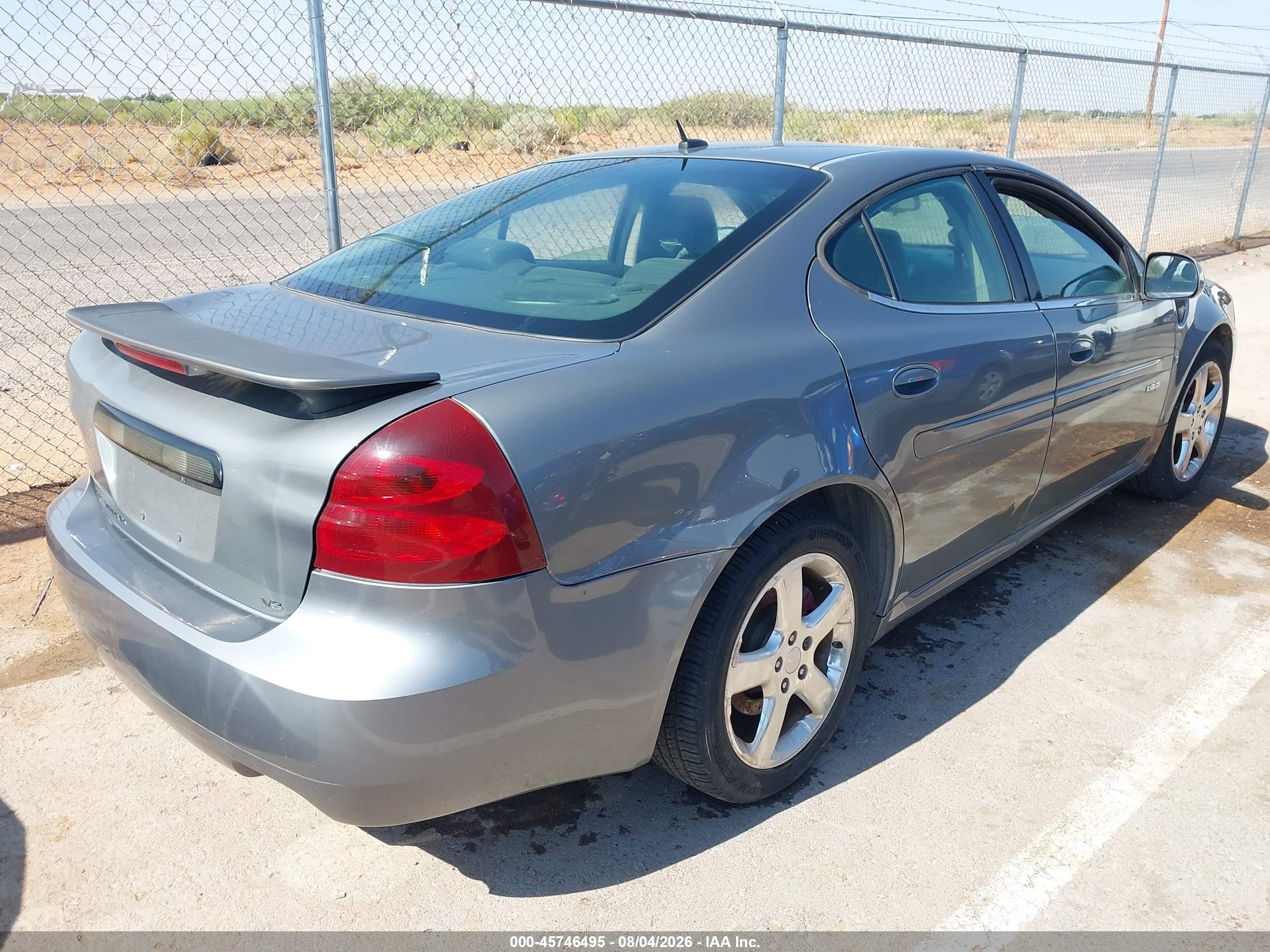 2008 Pontiac Grand Prix Gxp Gray vin: 2G2WC55C081122394