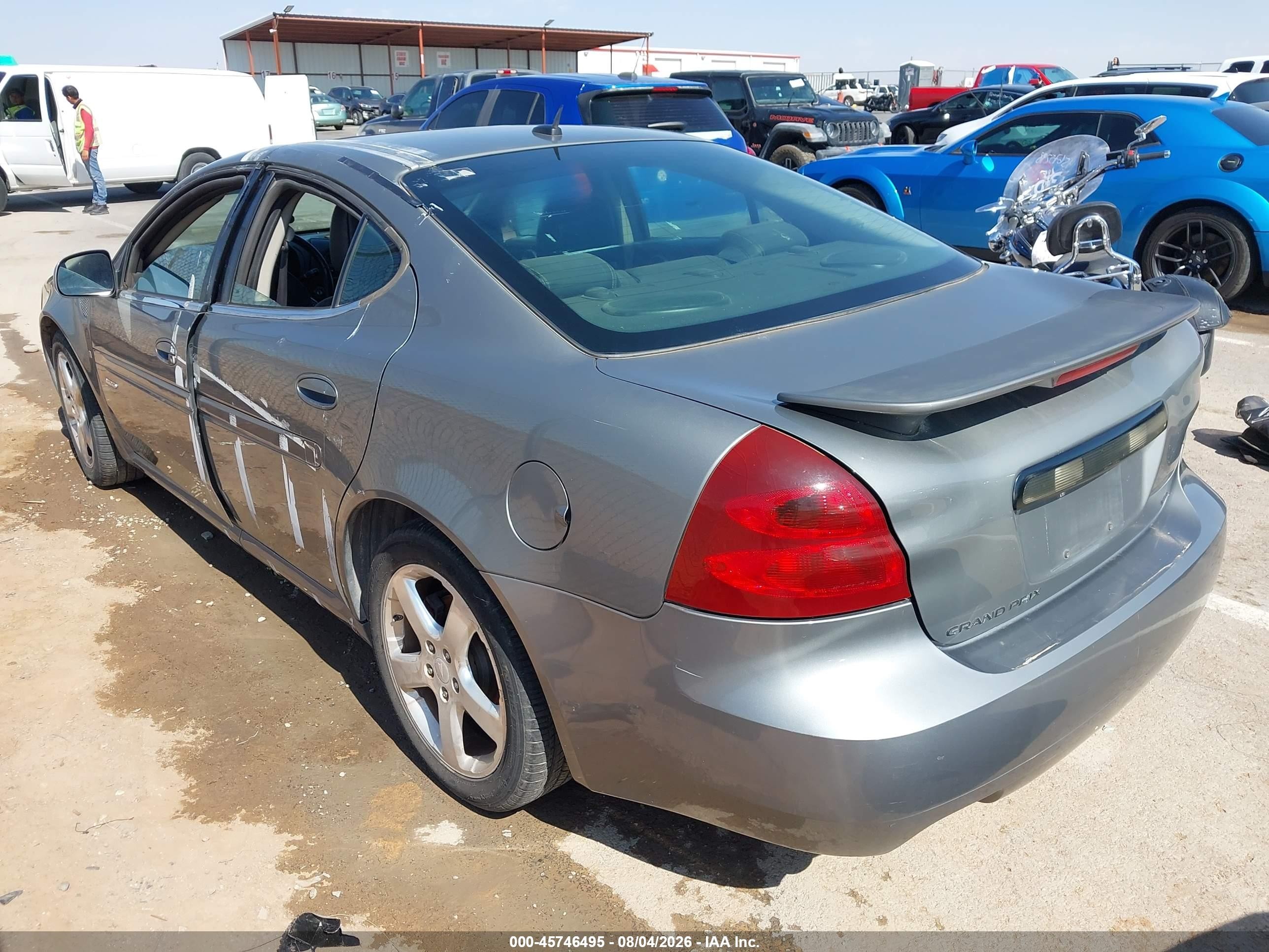 2008 Pontiac Grand Prix Gxp Gray vin: 2G2WC55C081122394