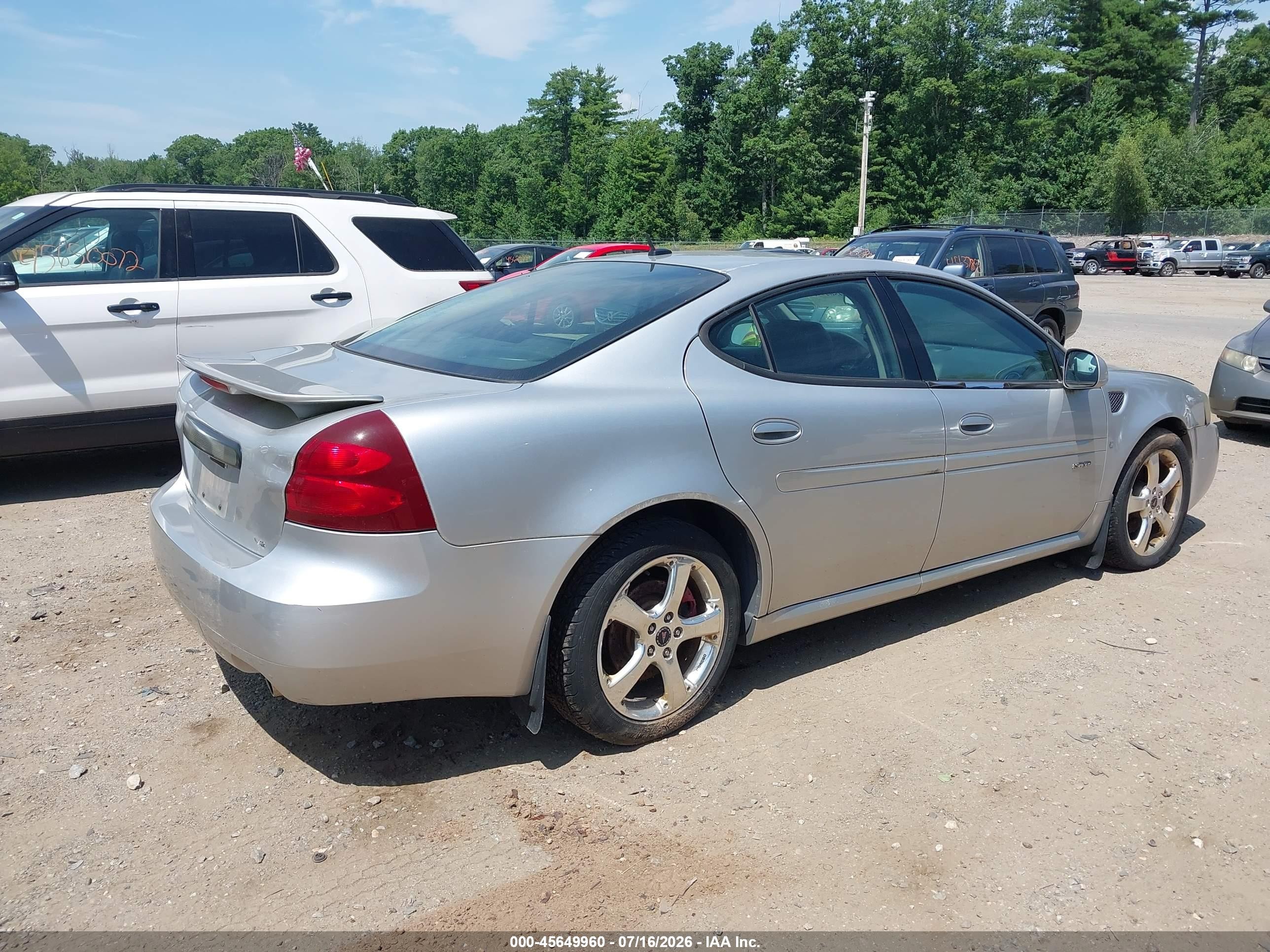 2006 Pontiac Grand Prix Gxp Серебряный vin: 2G2WC55C261253839