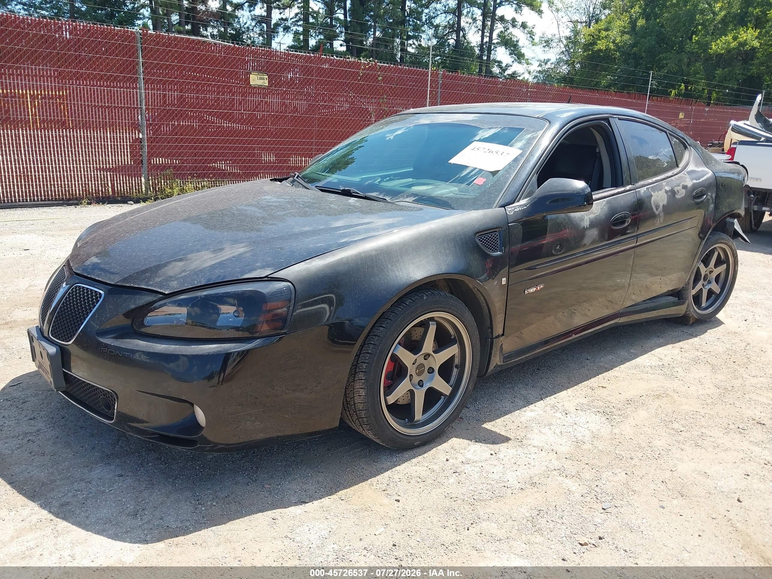 2007 Pontiac Grand Prix Gxp Black vin: 2G2WC55C471148804