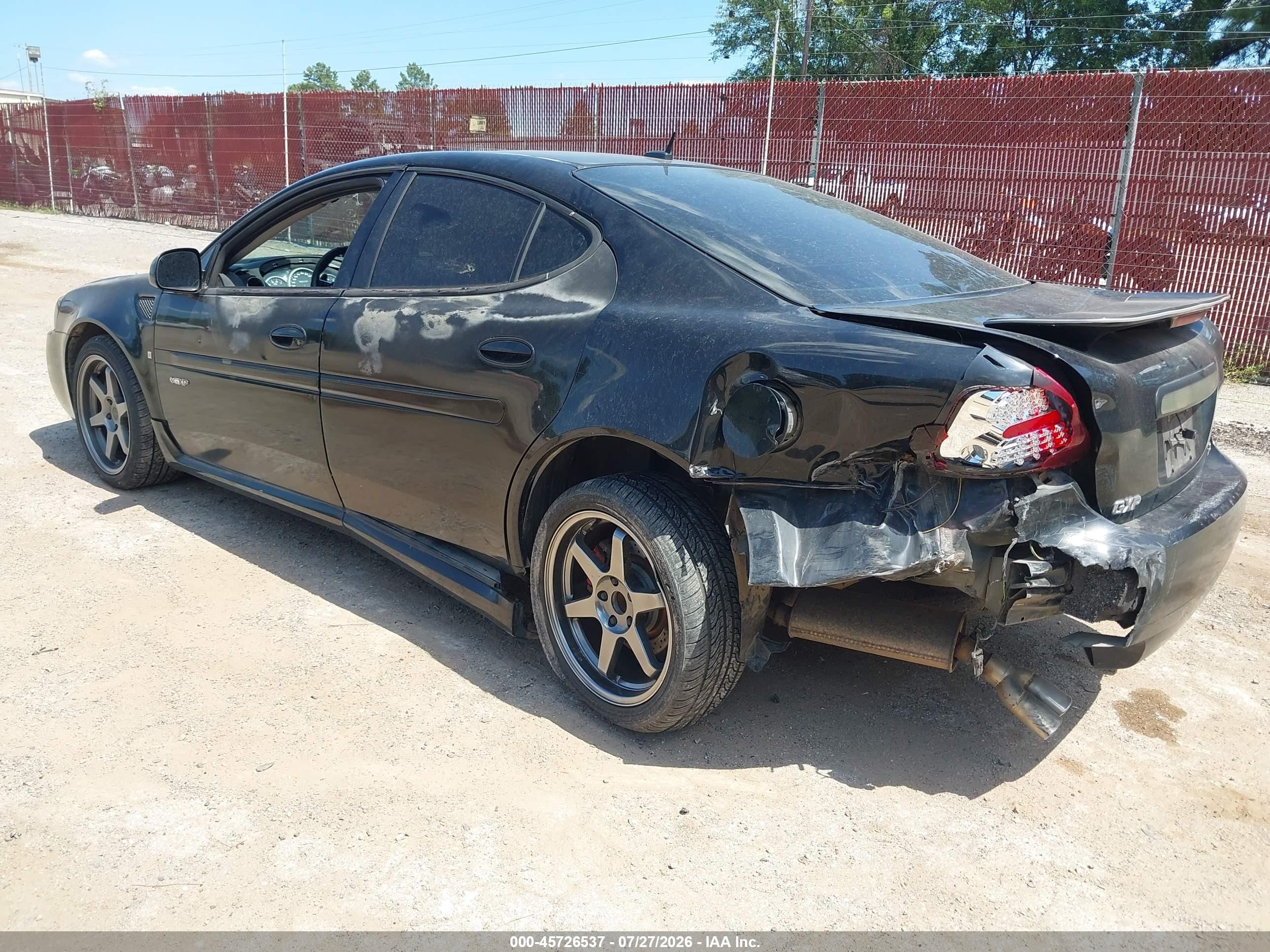 2007 Pontiac Grand Prix Gxp Black vin: 2G2WC55C471148804