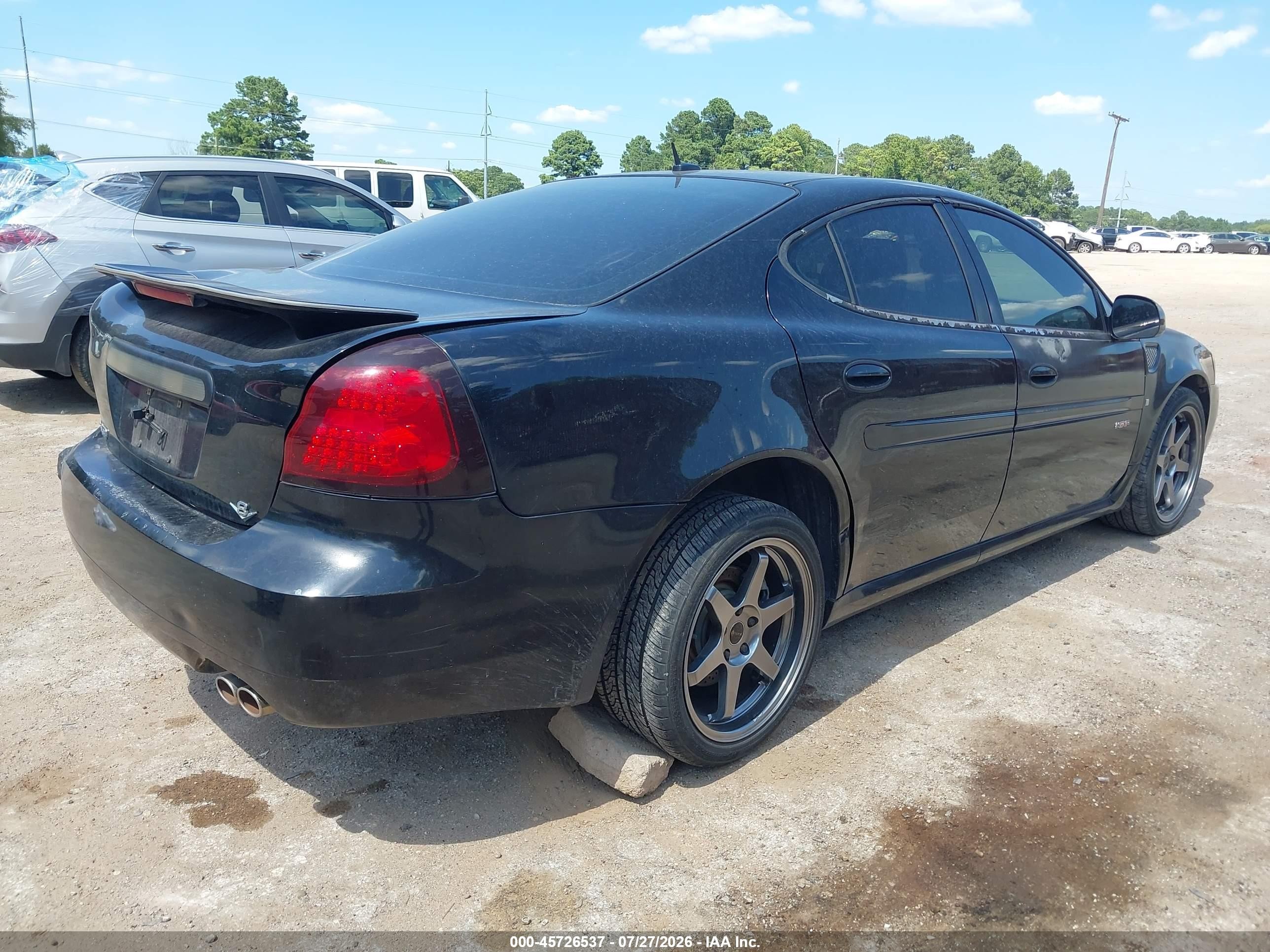 2007 Pontiac Grand Prix Gxp Black vin: 2G2WC55C471148804