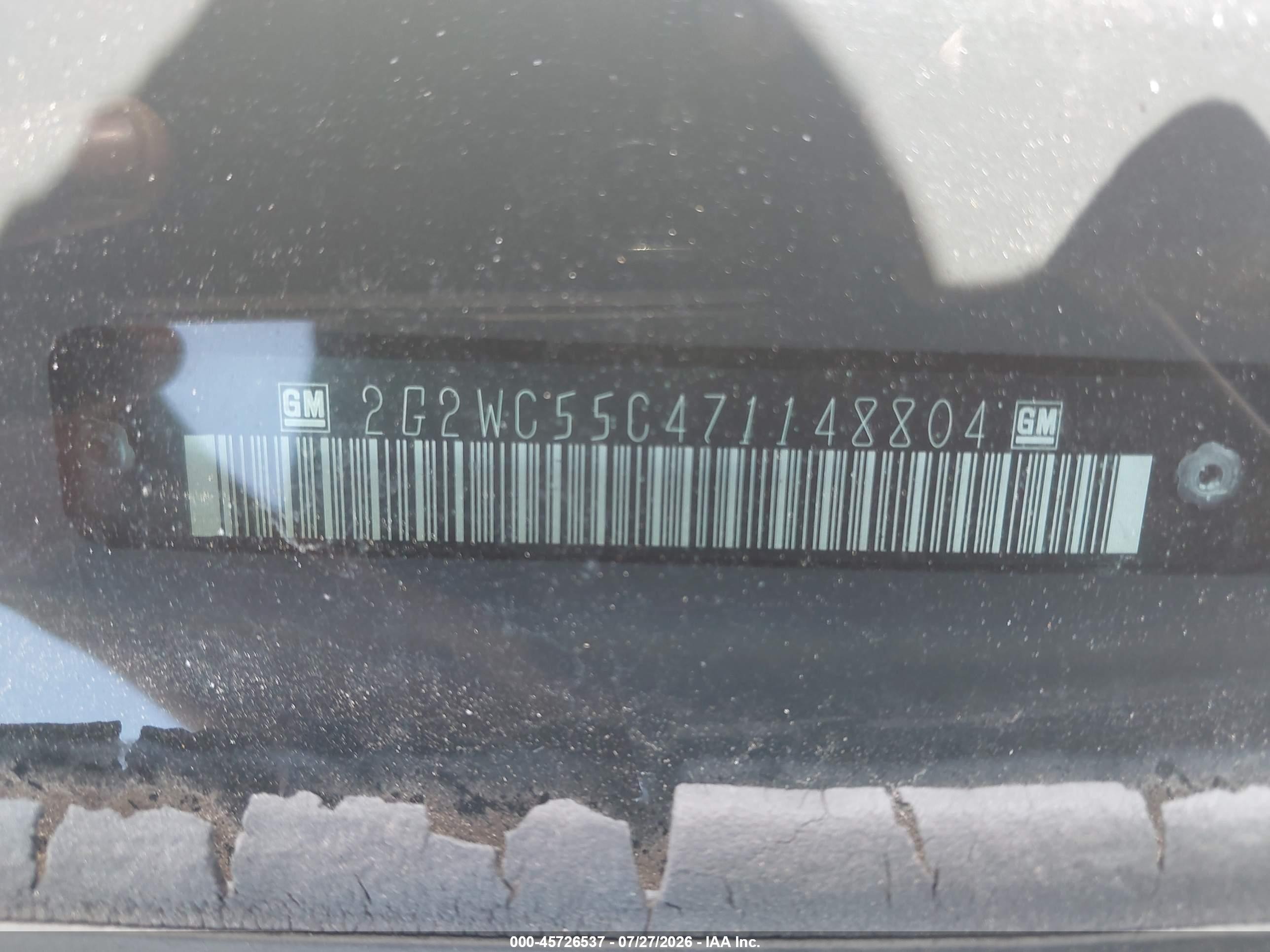 2007 Pontiac Grand Prix Gxp Black vin: 2G2WC55C471148804