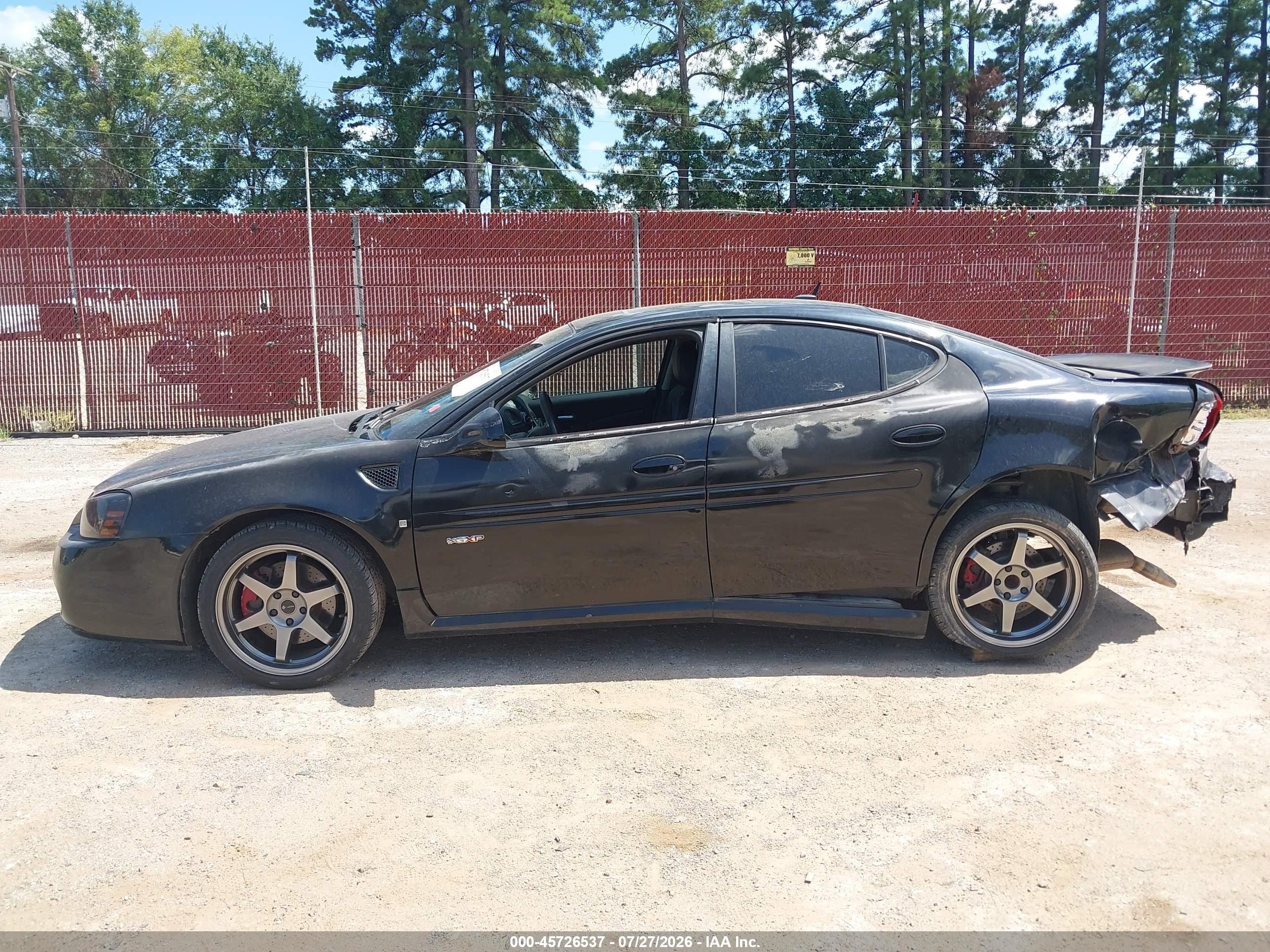 2007 Pontiac Grand Prix Gxp Black vin: 2G2WC55C471148804
