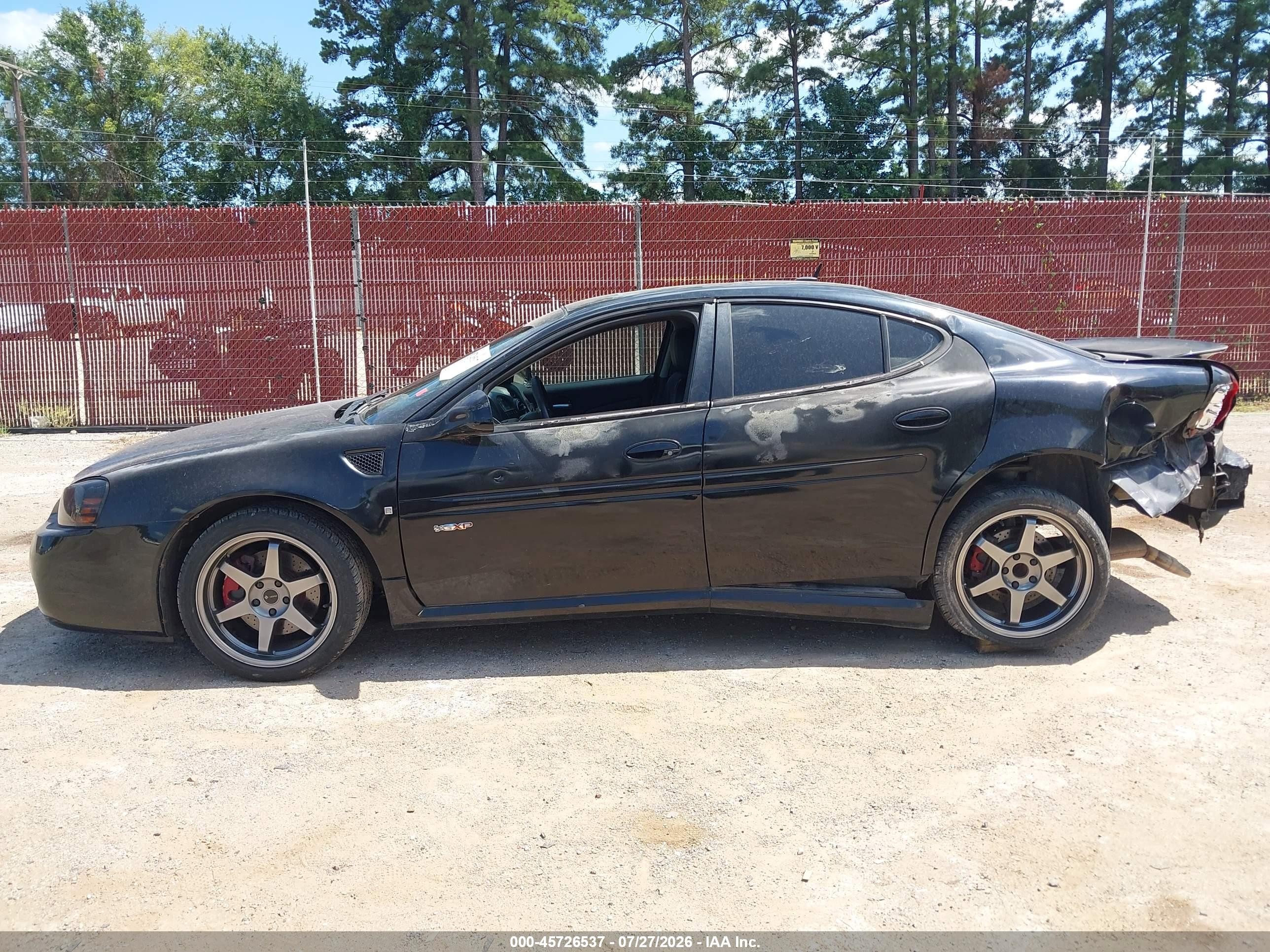 2007 Pontiac Grand Prix Gxp Black vin: 2G2WC55C471148804