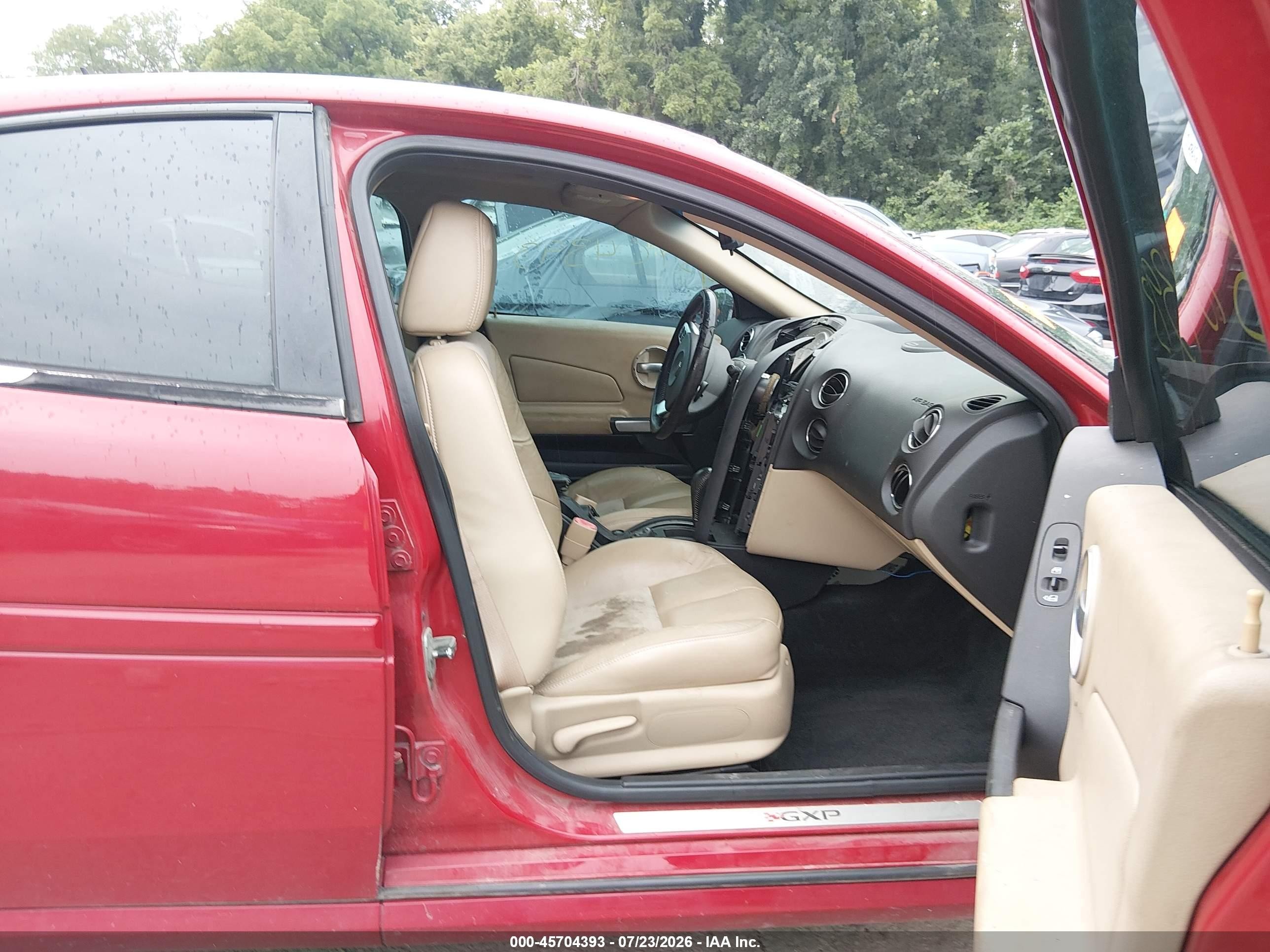 2008 Pontiac Grand Prix Gxp Red vin: 2G2WC55C681156517