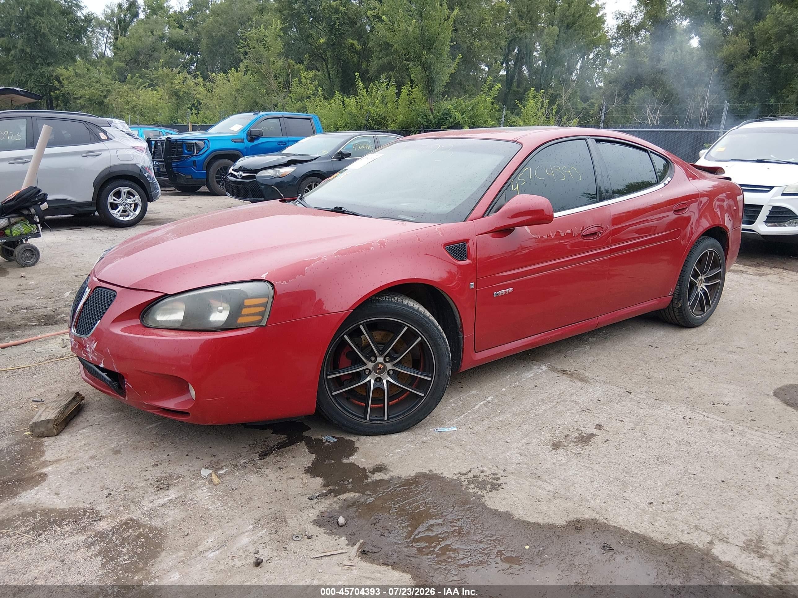 2008 Pontiac Grand Prix Gxp Red vin: 2G2WC55C681156517