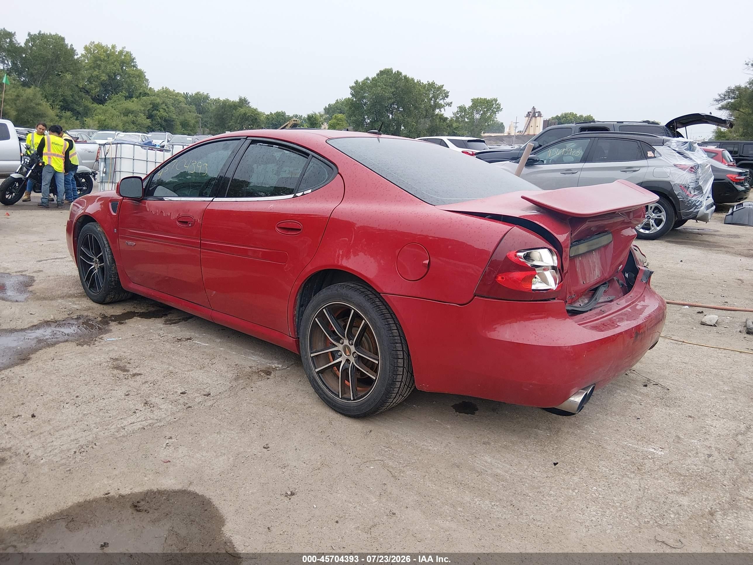 2008 Pontiac Grand Prix Gxp Red vin: 2G2WC55C681156517