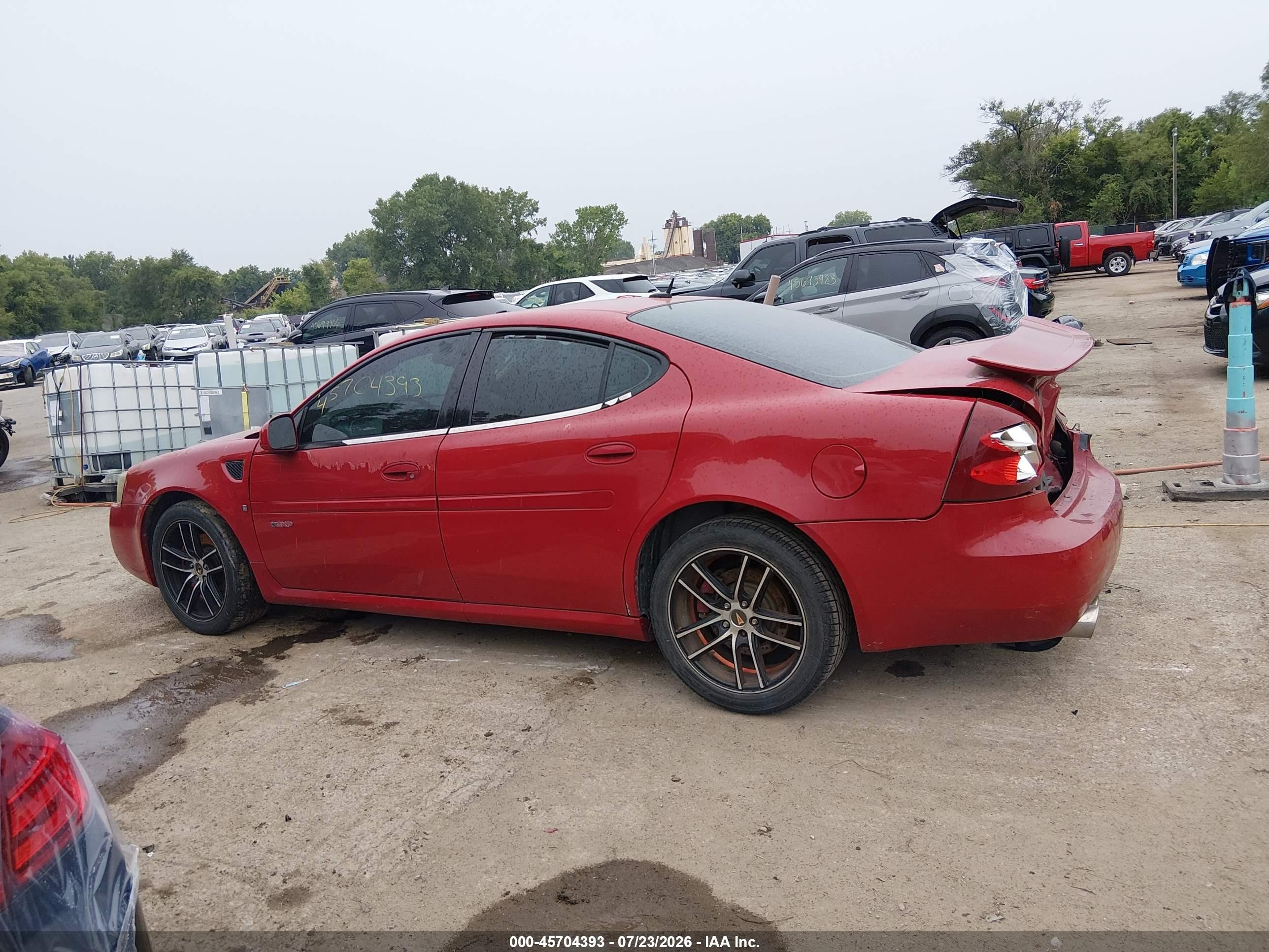 2008 Pontiac Grand Prix Gxp Red vin: 2G2WC55C681156517