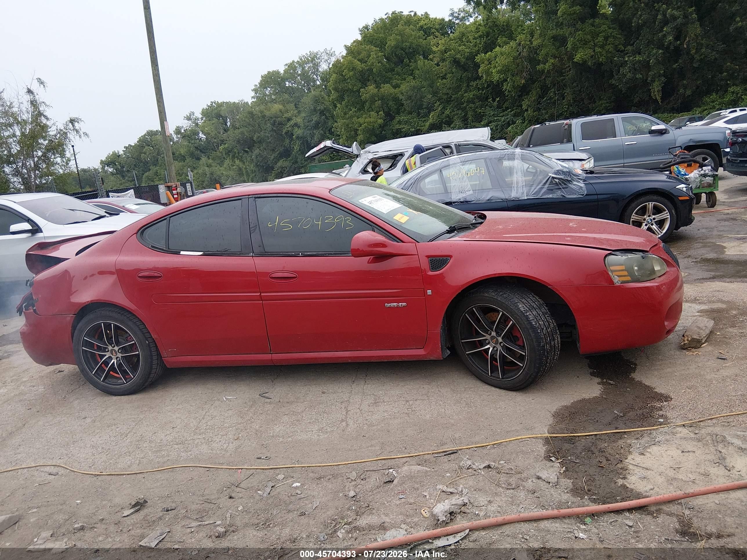 2008 Pontiac Grand Prix Gxp Red vin: 2G2WC55C681156517