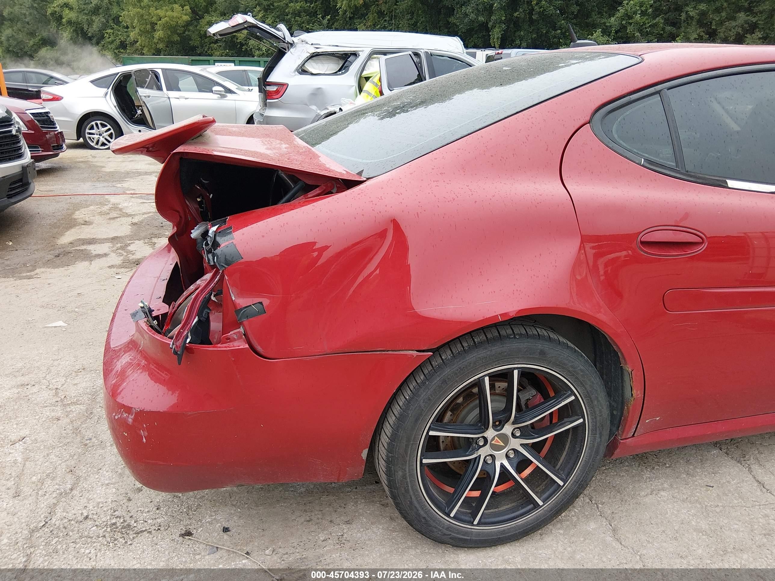 2008 Pontiac Grand Prix Gxp Red vin: 2G2WC55C681156517