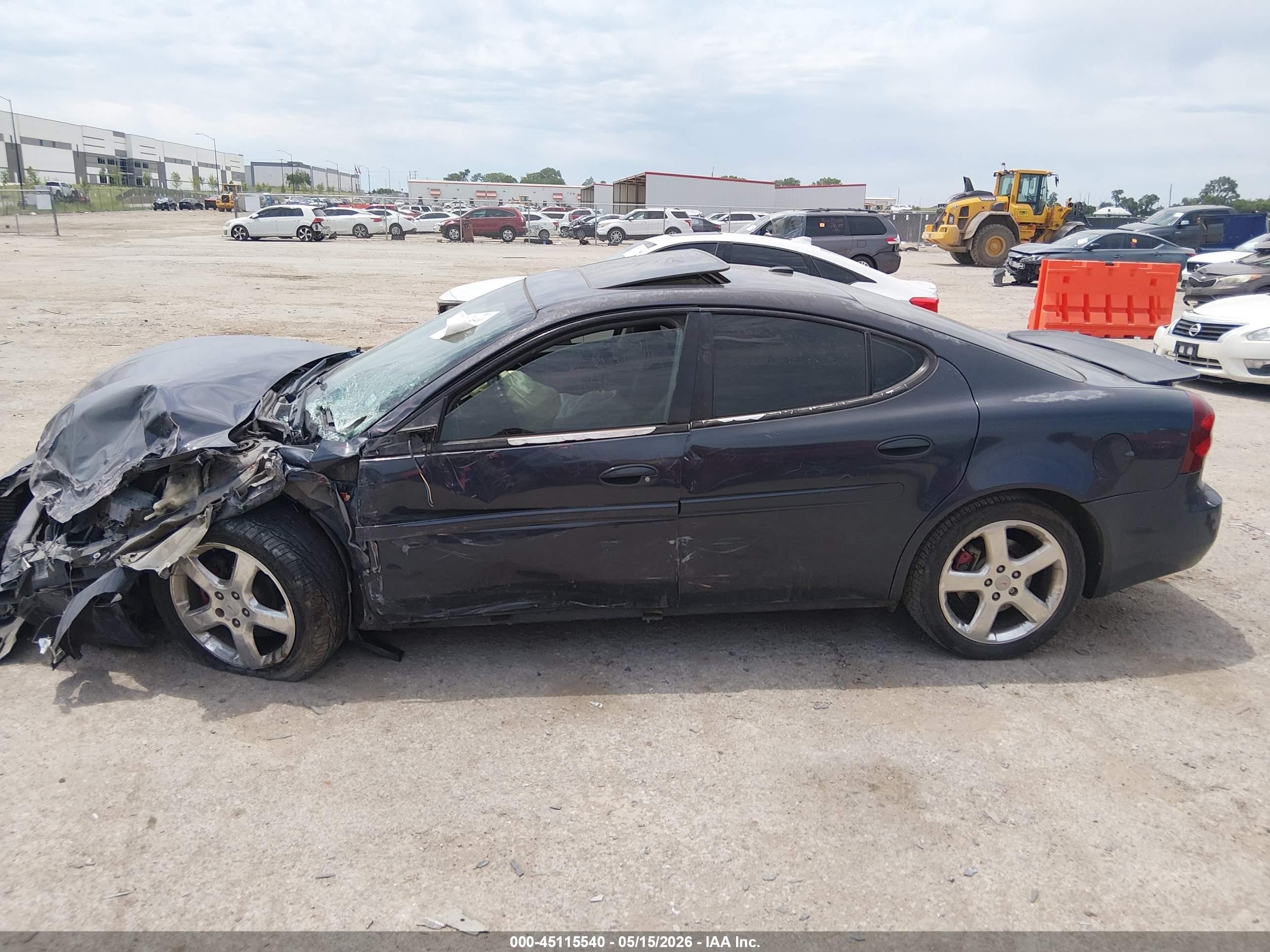 2008 Pontiac Grand Prix Gxp Gray vin: 2G2WC55C781160687