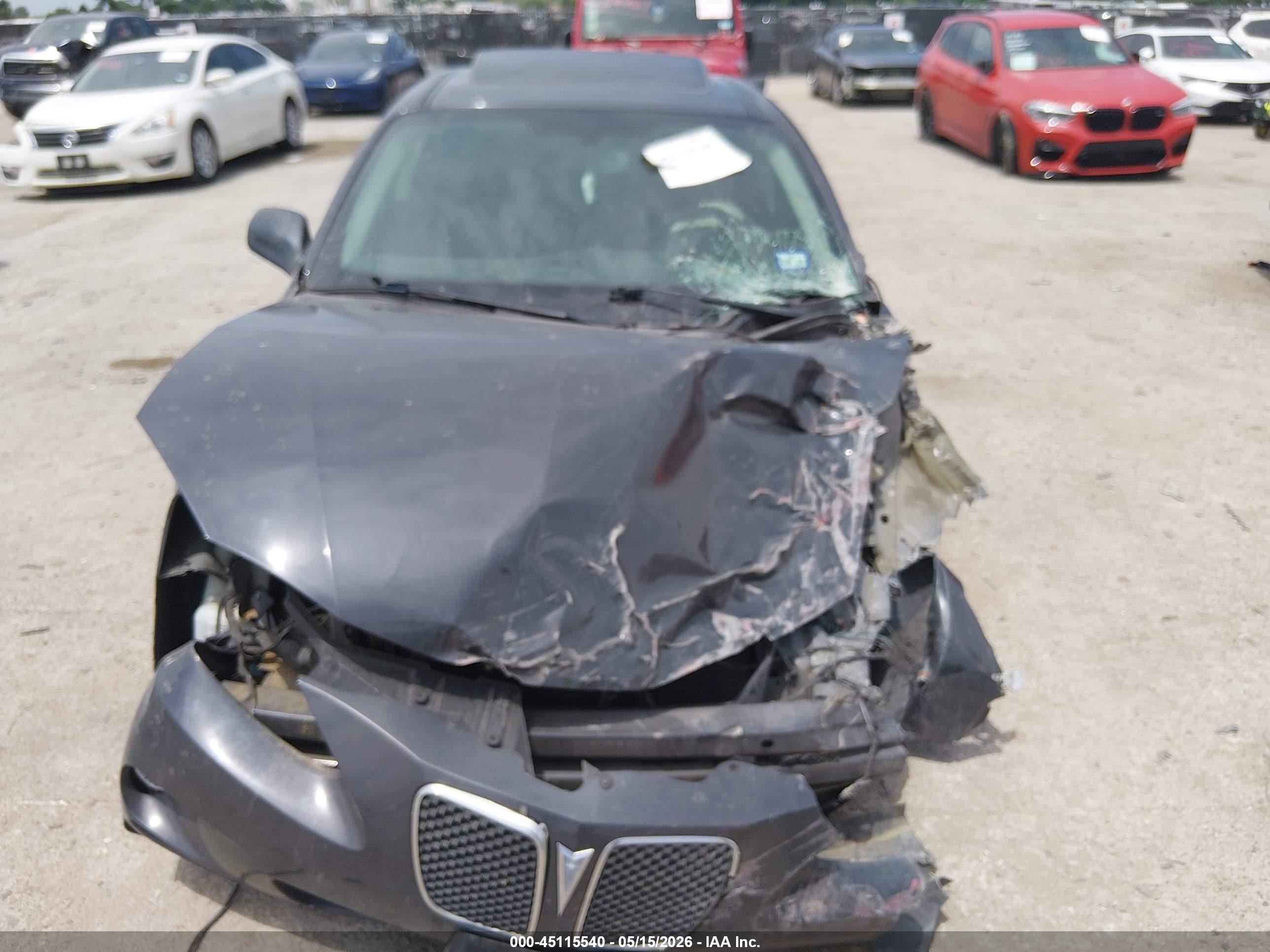 2008 Pontiac Grand Prix Gxp Gray vin: 2G2WC55C781160687