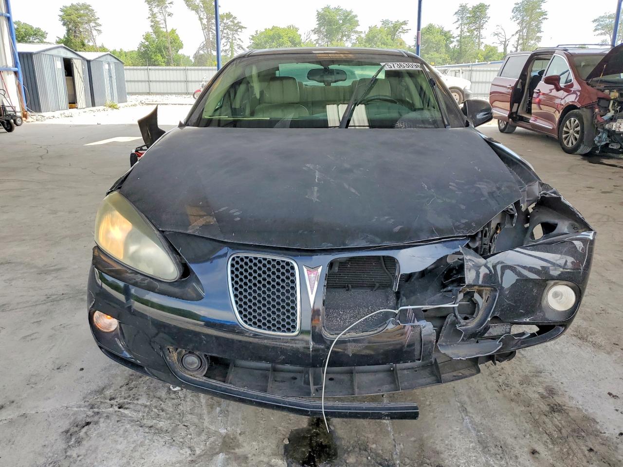 2006 Pontiac Grand Prix Black vin: 2G2WC58C061305383