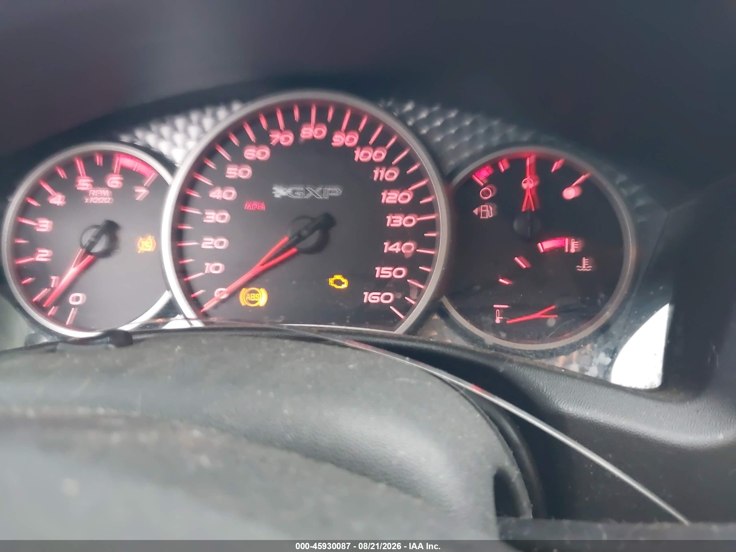 2006 Pontiac Grand Prix Gxp Red vin: 2G2WC58C161308762