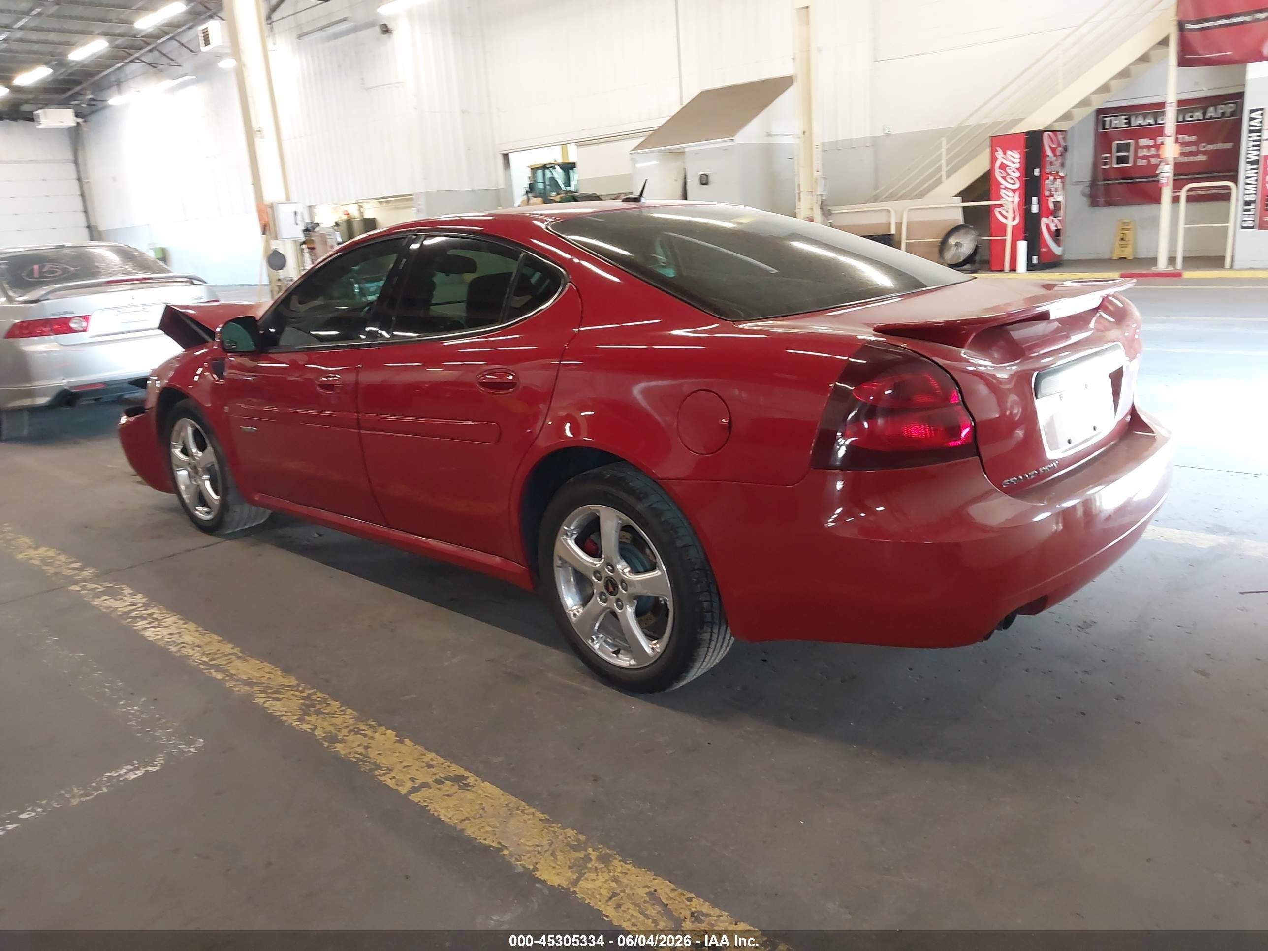 2006 Pontiac Grand Prix Gxp Red vin: 2G2WC58C161309992
