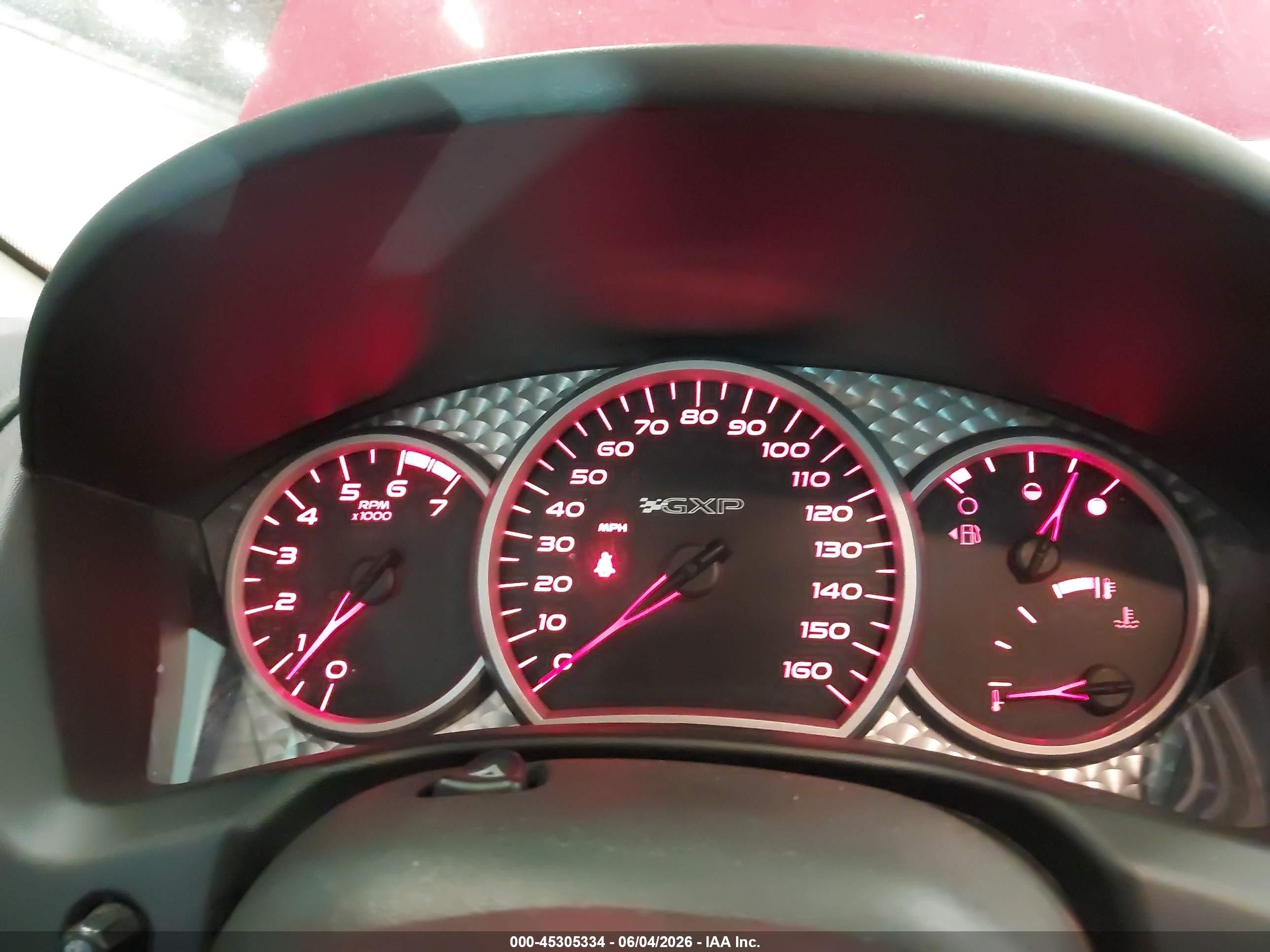 2006 Pontiac Grand Prix Gxp Red vin: 2G2WC58C161309992