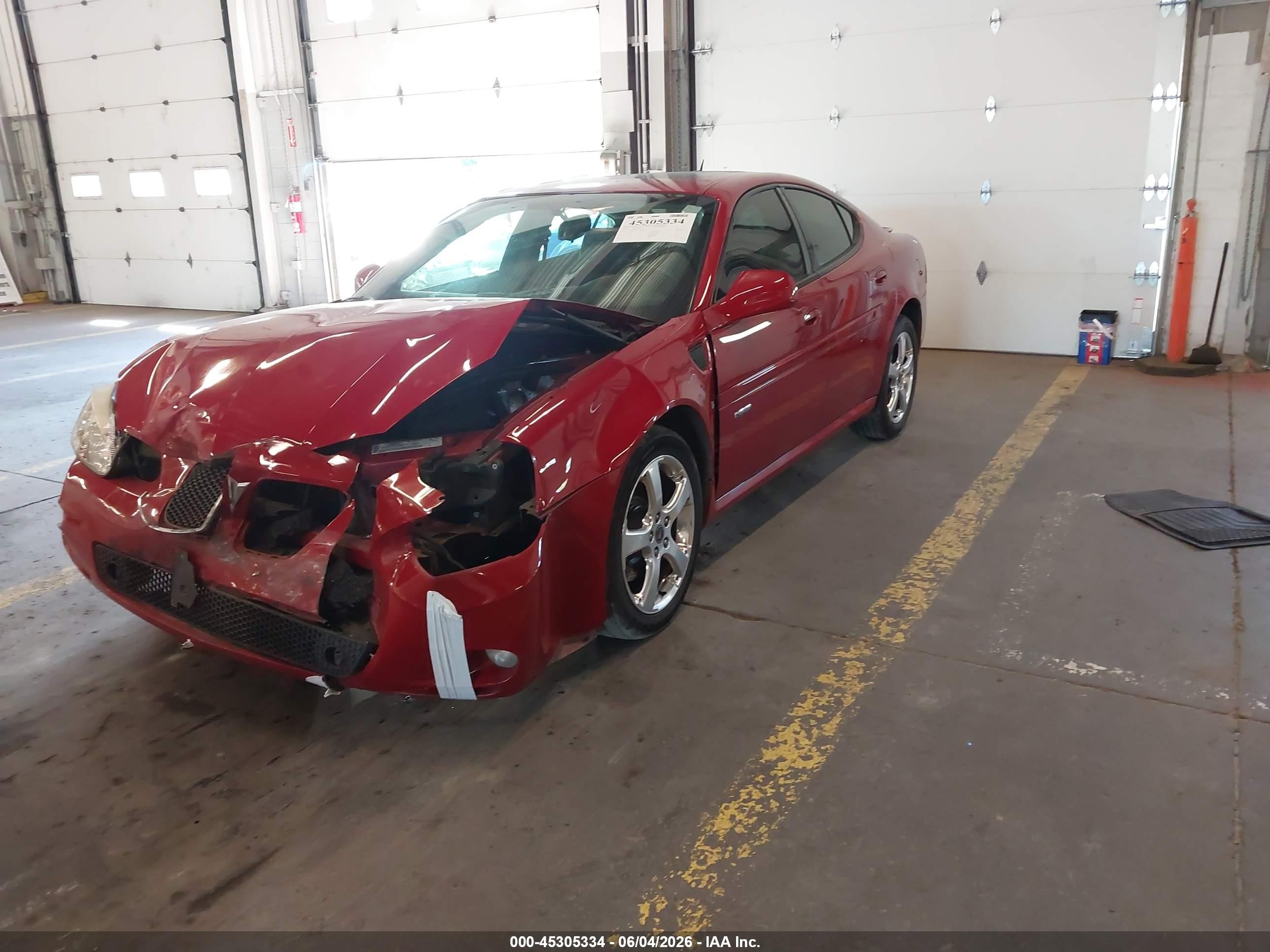2006 Pontiac Grand Prix Gxp Red vin: 2G2WC58C161309992