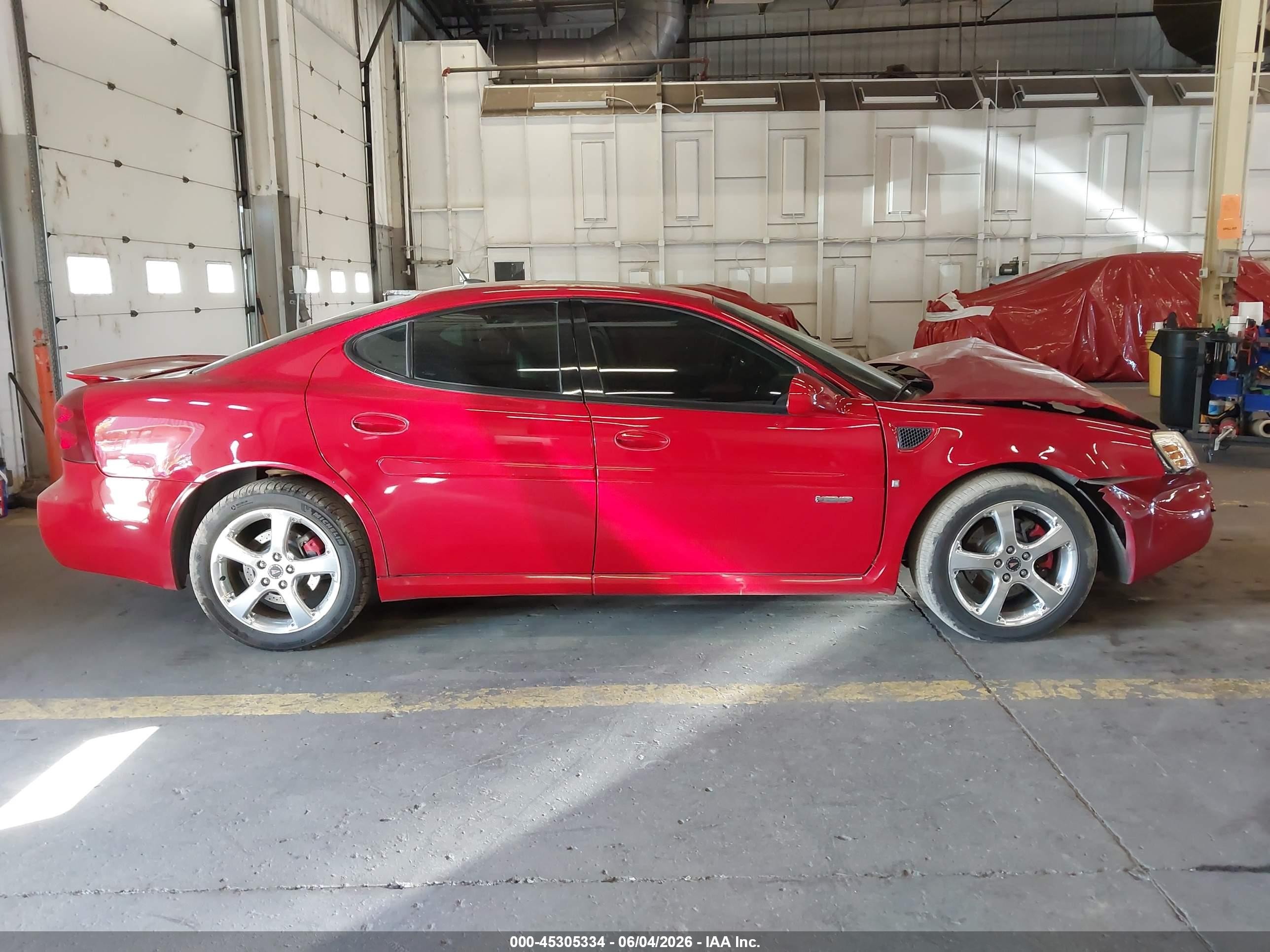 2006 Pontiac Grand Prix Gxp Red vin: 2G2WC58C161309992