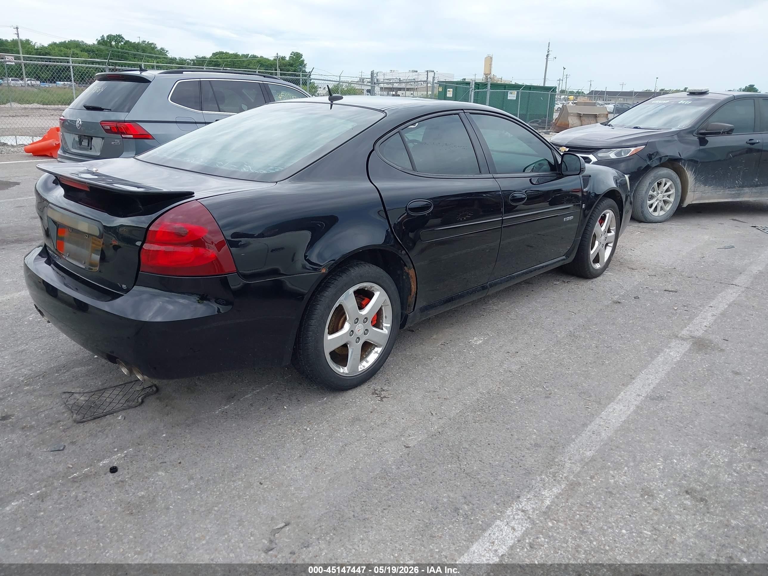 2008 Pontiac Grand Prix Gxp Black vin: 2G2WC58C881103040