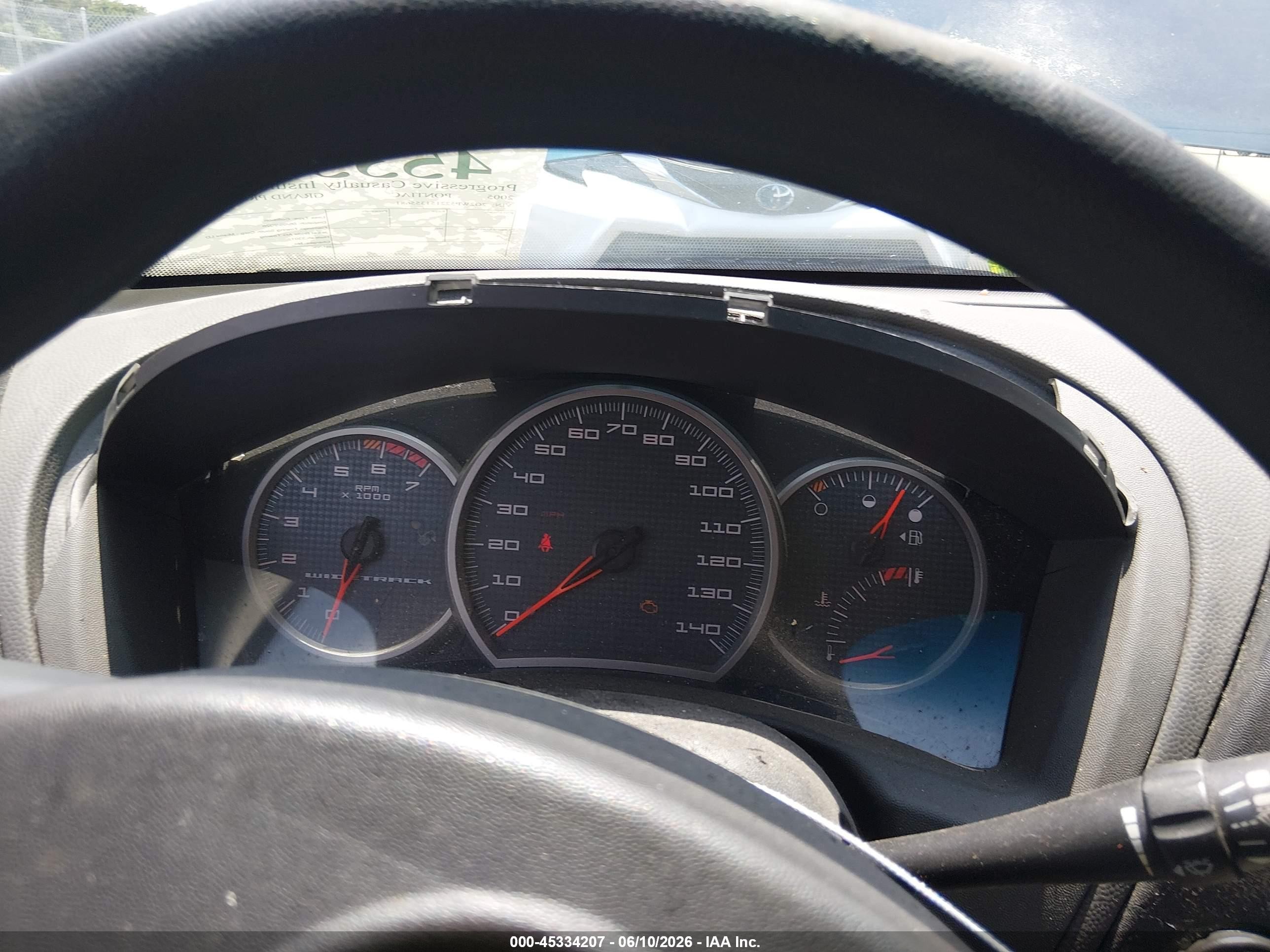 2005 Pontiac Grand Prix   Blue vin: 2G2WP522151355681