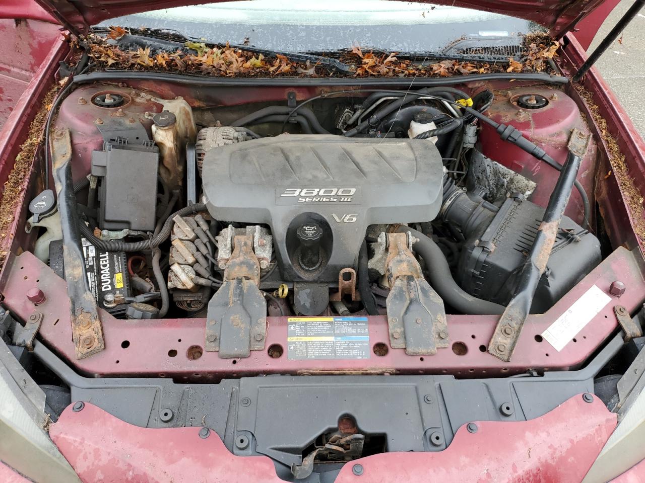 2005 Pontiac Grand Prix Maroon vin: 2G2WP522351325145
