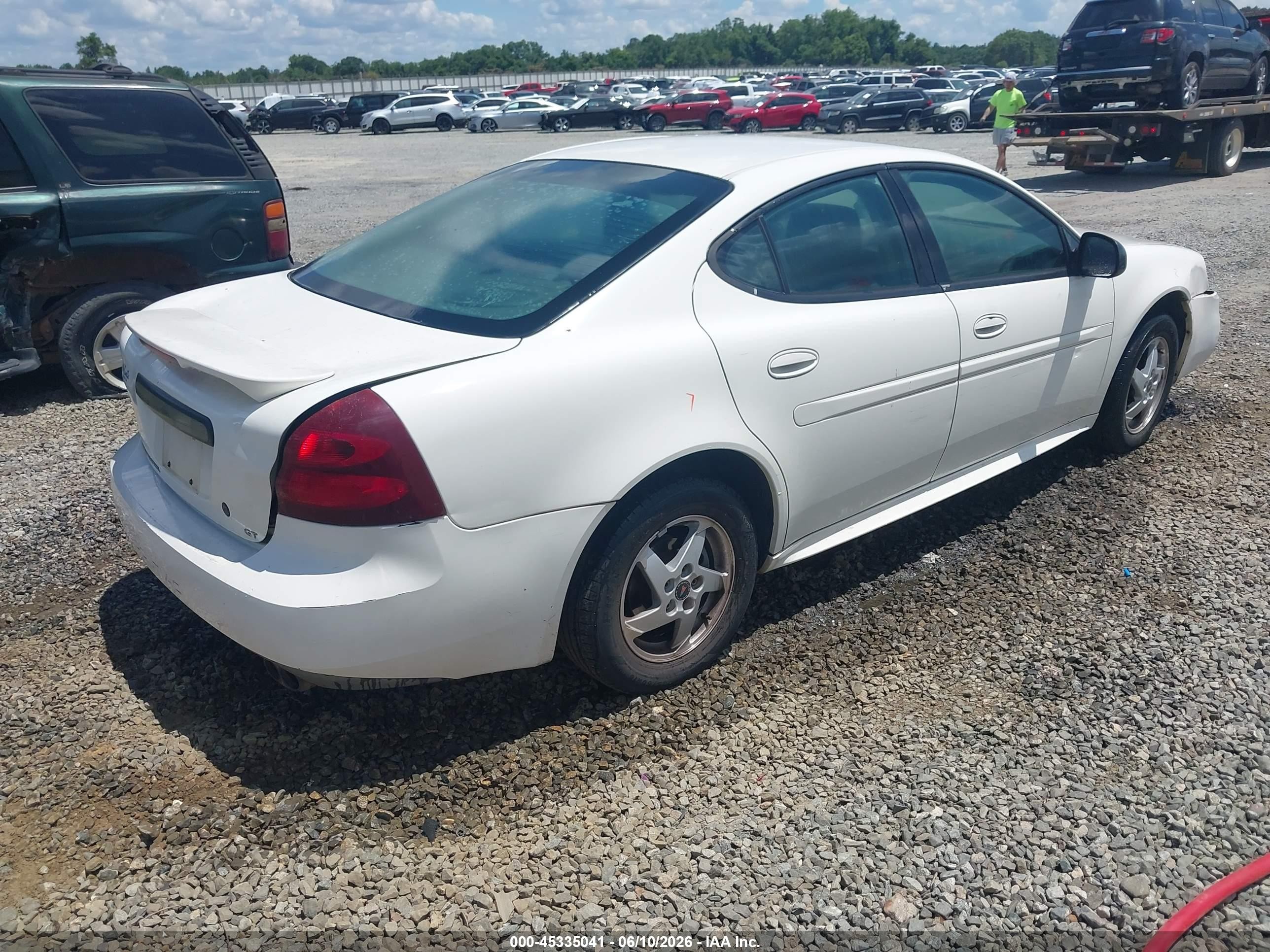 2004 Pontiac Grand Prix Gt1 White vin: 2G2WP522441201996